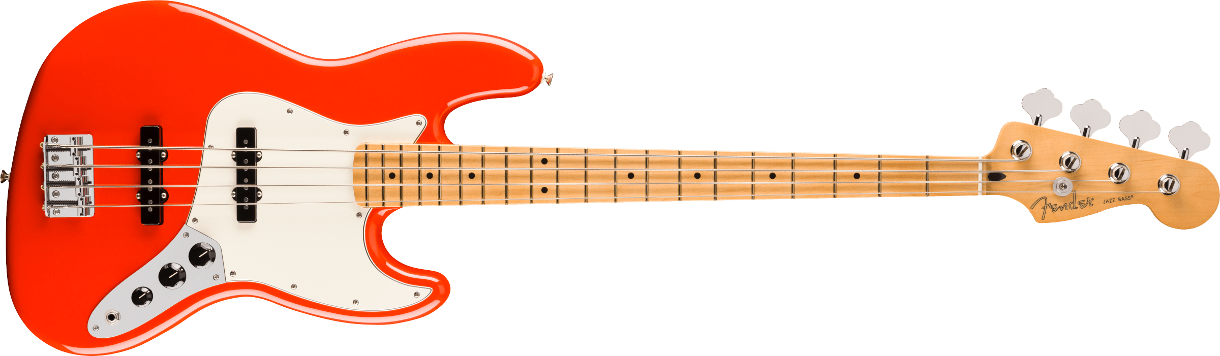 Fender Player II Jazz Bass Maple Fingerboard, Coral Red Model 0140482558