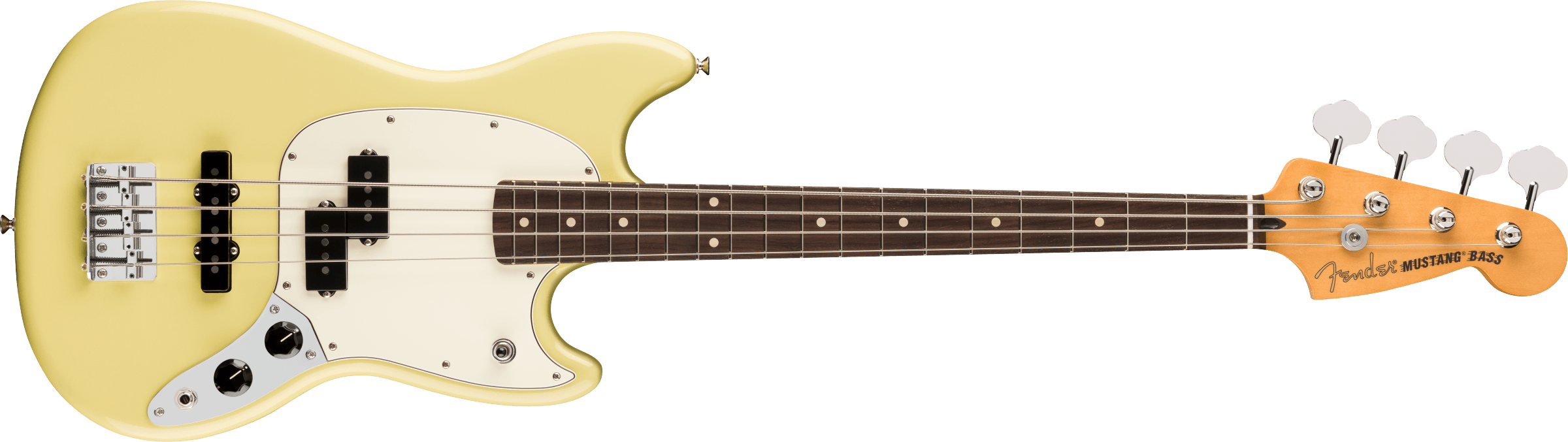 Fender Player II Mustang Bass PJ, Rosewood Fingerboard, Hialeah Yellow 0140490561