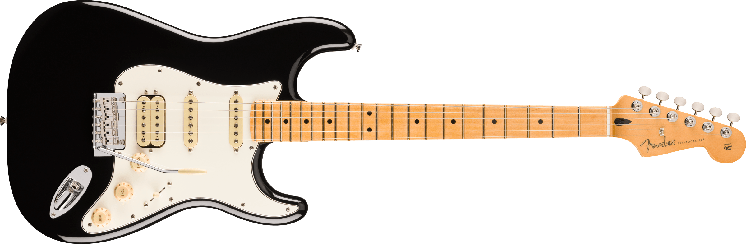 Fender Player II Stratocaster HSS, Maple Fingerboard, Black 0140542506