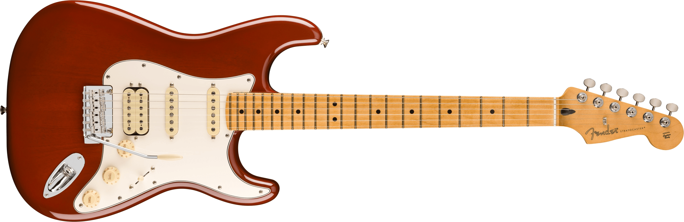 Fender Player II Stratocaster HSS, Maple Fingerboard, Transparent Mocha Burst 0140542545