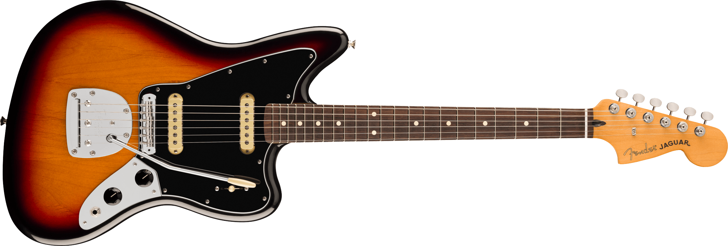 Fender Player II Jaguar Rosewood Fingerboard, 3 Color Sunburst 0140580500 SERIAL NUMBER MX24039247 - 8.2 LBS