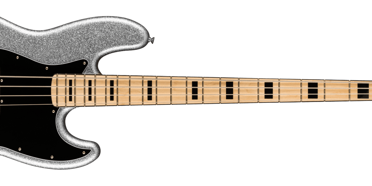 Fender Limited Edition Mikey Way Jazz Bass Maple, Silver Sparkle 0149322317