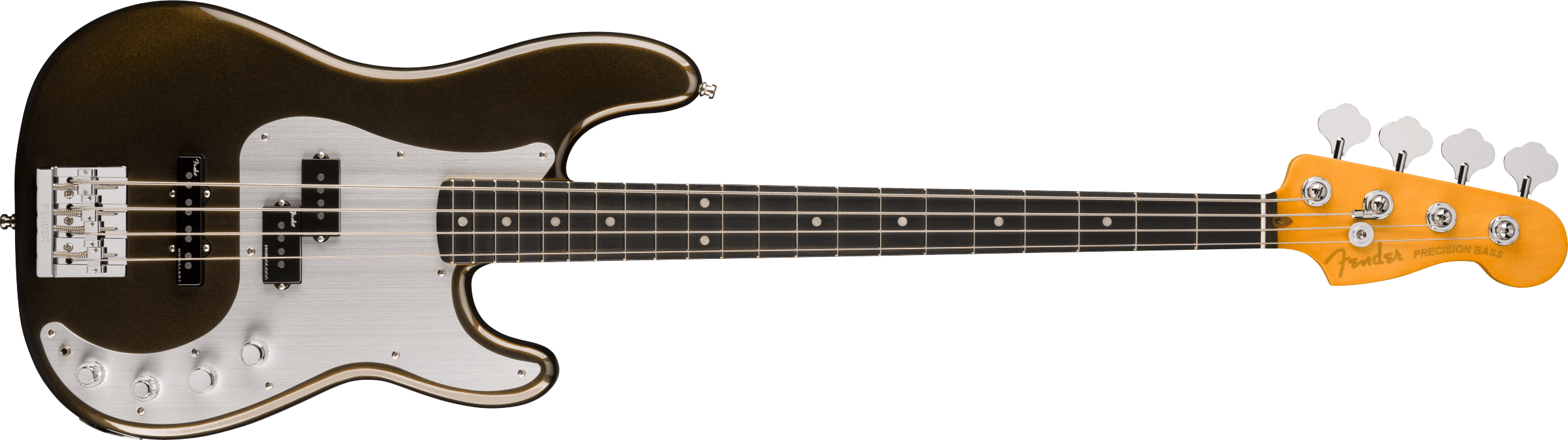 Fender American Ultra II Precision Bass Ebony Fingerboard, Texas Tea 0199101790