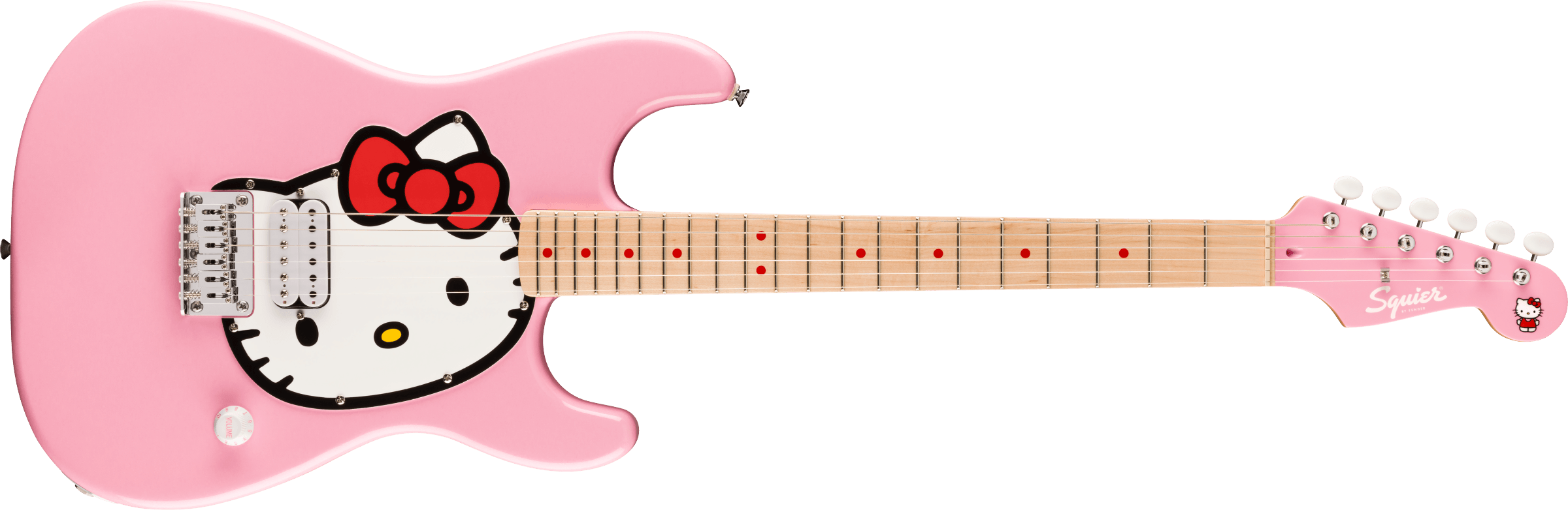 Squier Fender x Hello Kitty Pink Stratocaster with Gig Bag 0379102970