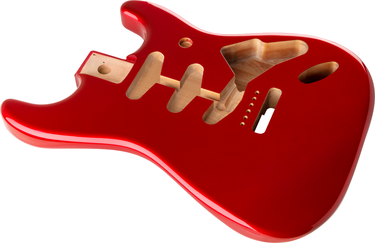 Fender Classic Series 60's Stratocaster® SSS Alder Body Vintage Bridge Mount, Candy Apple Red 0998003709