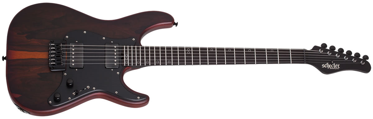 Schecter Sun Valley Super Shredder Exotic Hardtail Ziricote Electric Guitar, Ziricote 1270-SHC