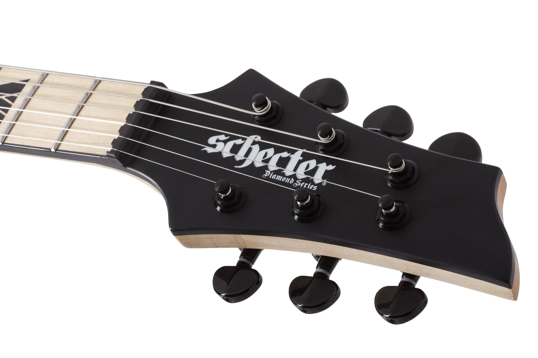 Schecter C-1 SLS Custom W/ FISHMAN PICKUPS AND STAINLESS STEEL FRETS Electric Guitar, Satin Black 1382-SHC