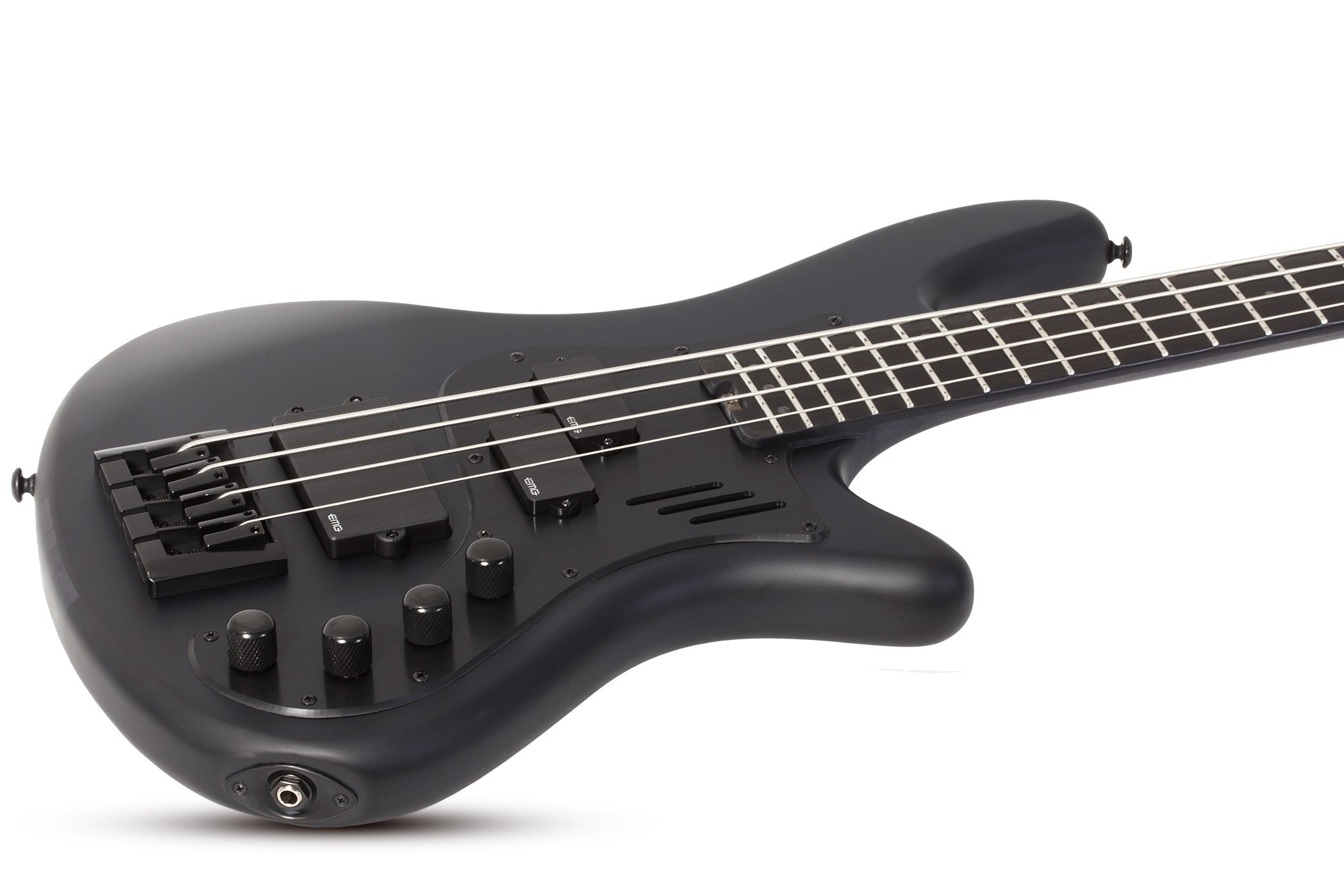 Schecter Stiletto-4 Stealth Pro 4-String Electric Bass, Satin Black 2270-SHC