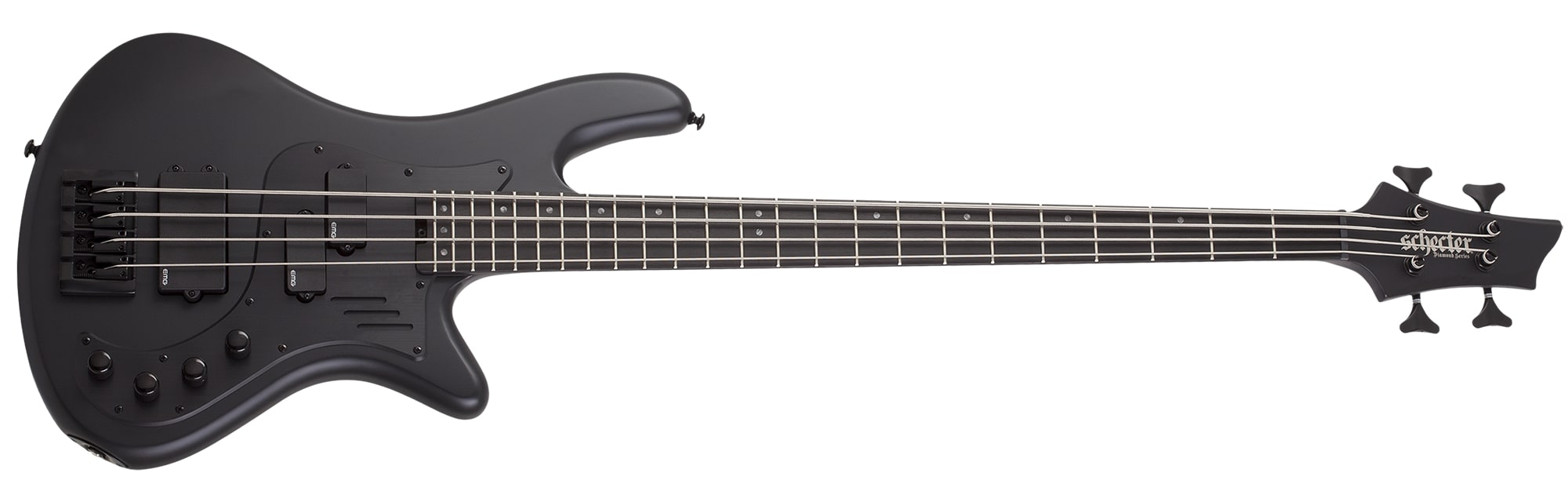 Schecter Stiletto-4 Stealth Pro EX 4-String Electric Bass, Satin Black 2272-SHC