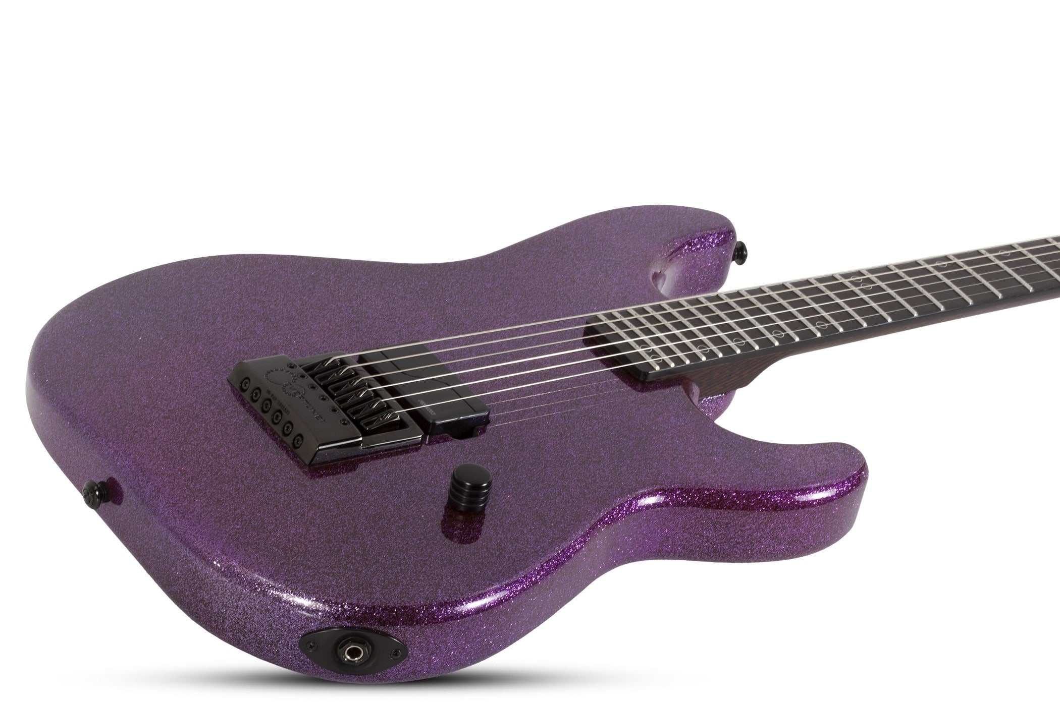 Schecter Electric Callboy Daniel Haniß Danskimo-6 Guitar w/ Evertune Purple Sparkle 2289-SHC