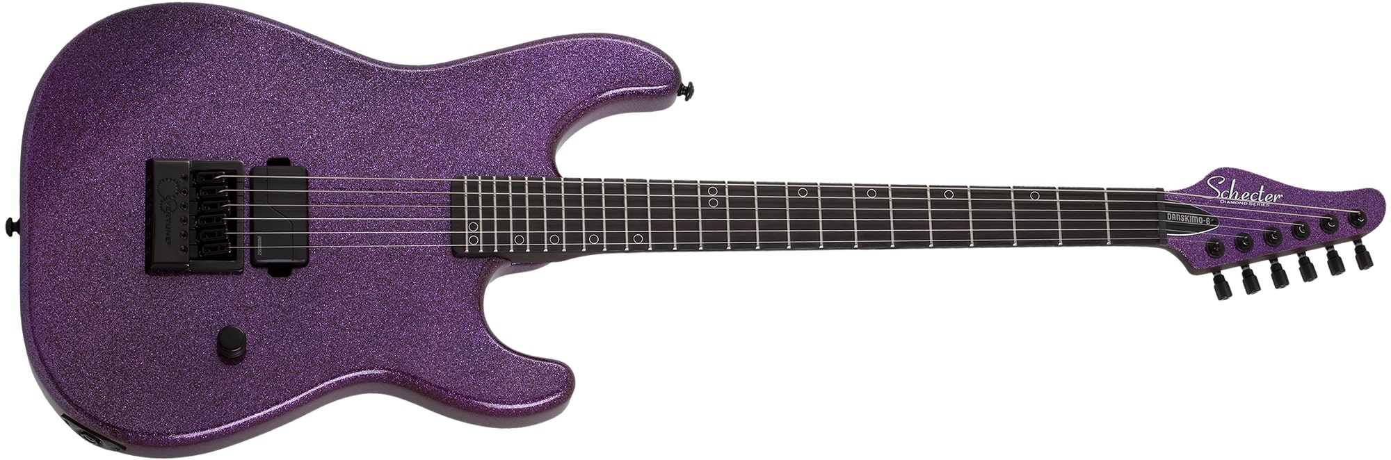 Schecter Electric Callboy Daniel Haniß Danskimo-6 Guitar w/ Evertune Purple Sparkle 2289-SHC