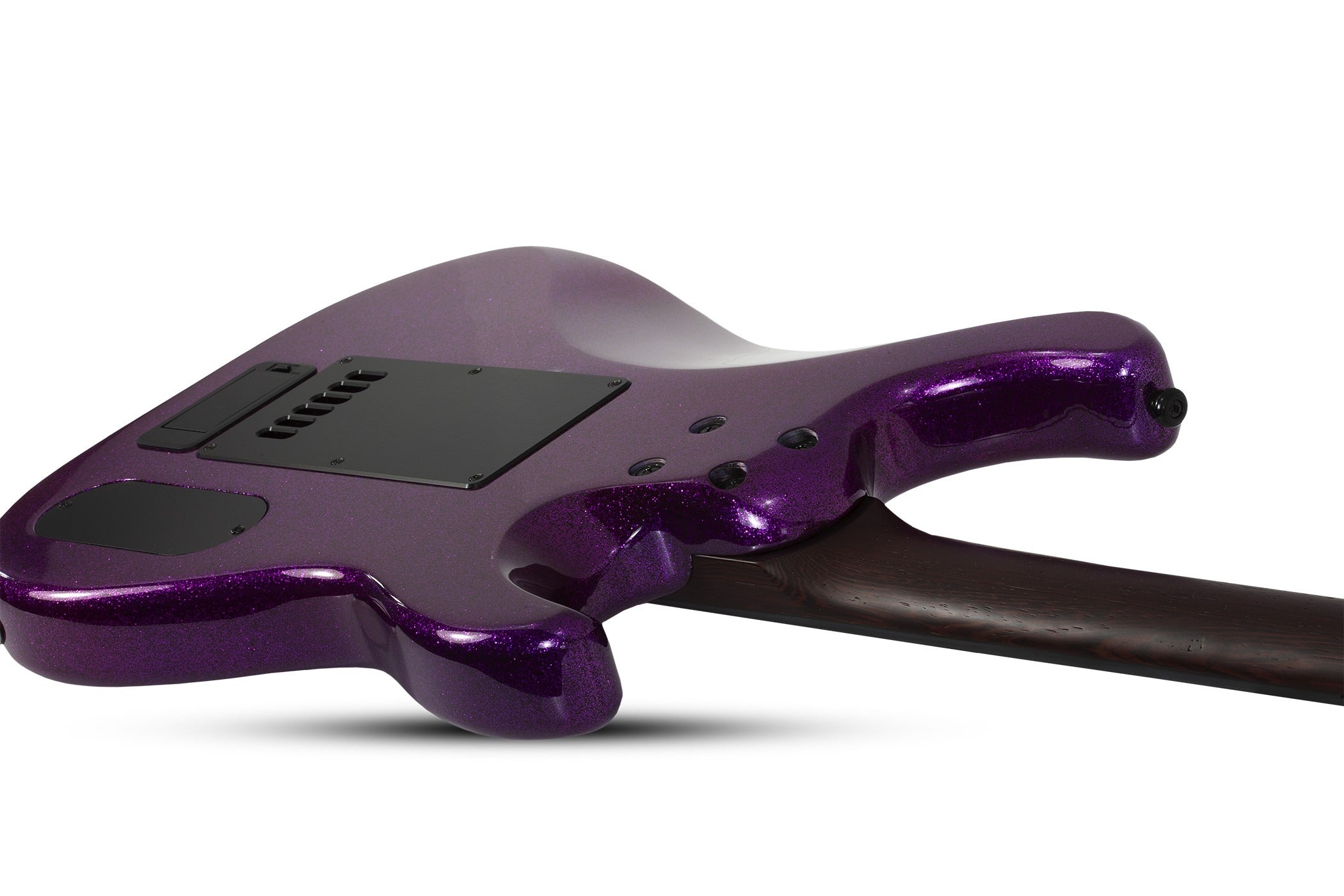 Schecter Electric Callboy Daniel Haniß Danskimo-6 Left Handed Guitar, Purple Sparkle 2290-SHC