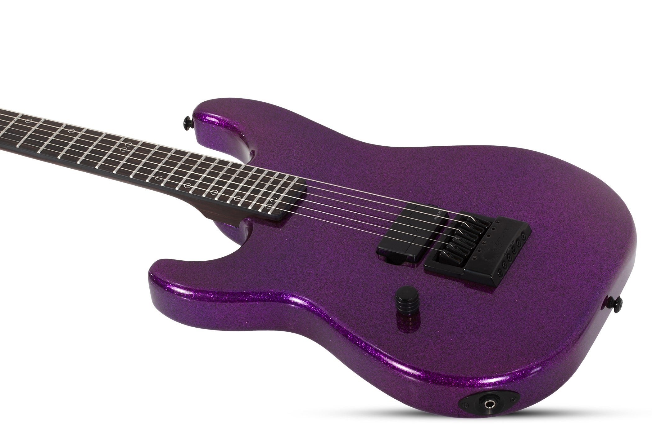 Schecter Electric Callboy Daniel Haniß Danskimo-6 Left Handed Guitar, Purple Sparkle 2290-SHC