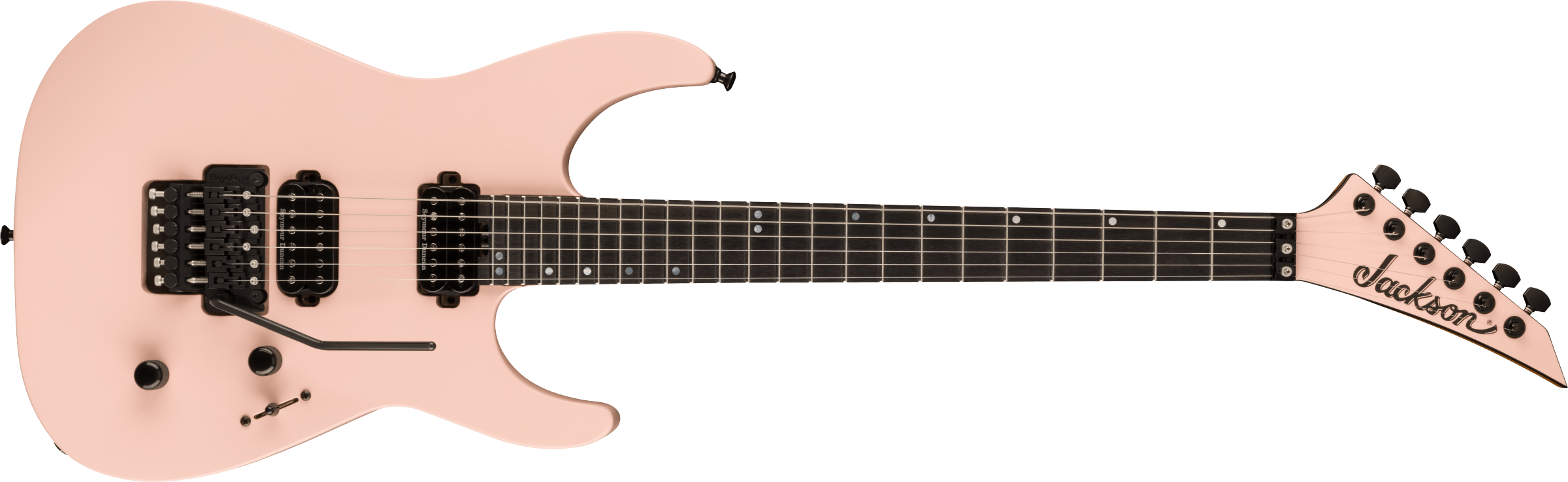 JACKSON American Series Virtuoso Streaked Ebony Fingerboard, Satin Shell Pink Model #: 2802401819