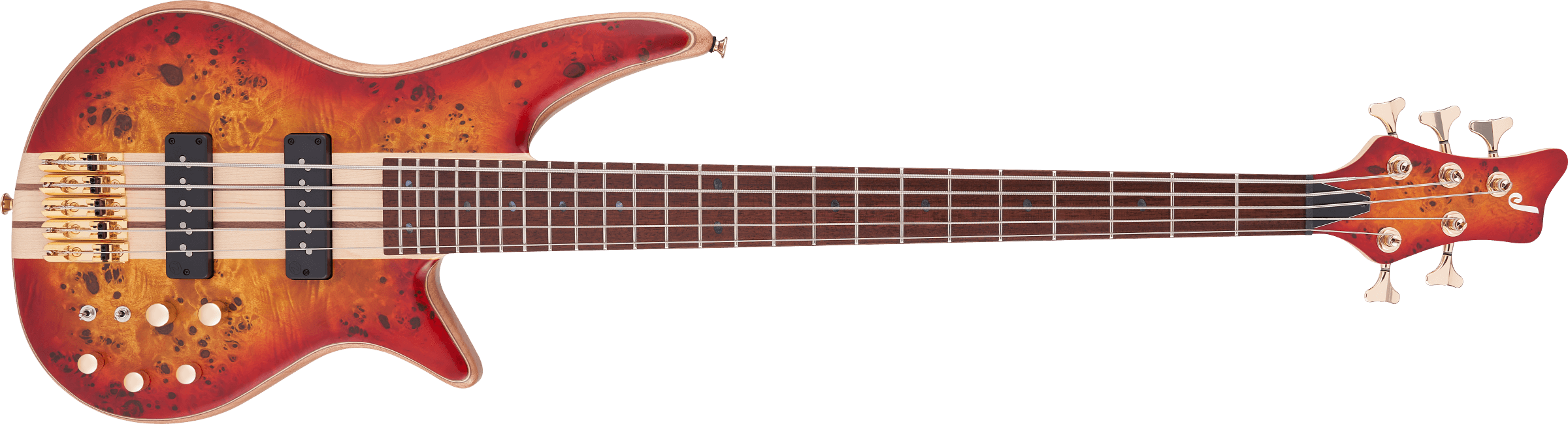 Jackson Pro Series Spectra Bass SBP V 5 string Caramelized Jatoba Fingerboard Transparent Cherry Burst 2919934515 SERIAL NUMBER ICJ2237827 - 8.6 LBS