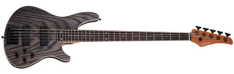 Schecter C-5 Standard 5-String Electric Bass, Charcoal Satin 3973-SHC