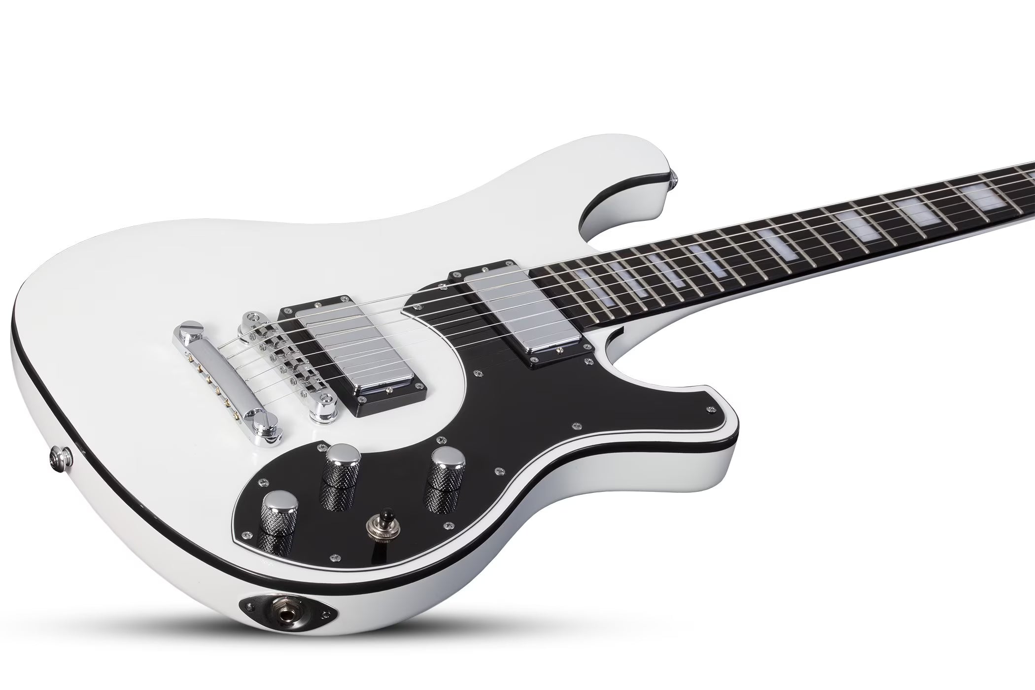 Schecter Stargazer-6 Electric Guitar, Gloss White 676-SHC