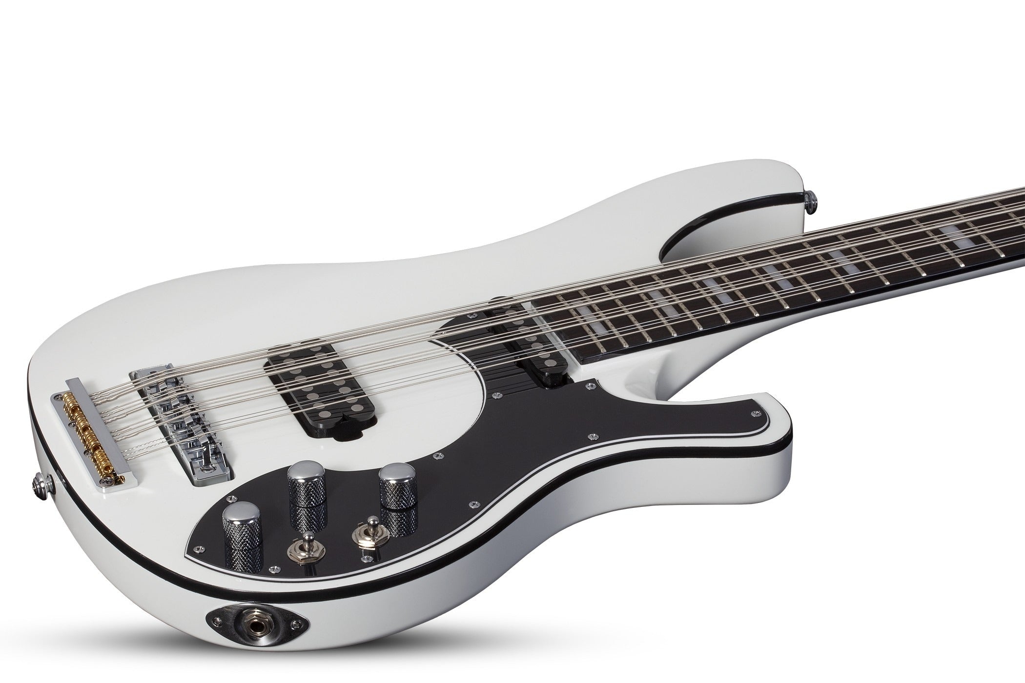 Schecter Stargazer-12 12 String Electric Bass, Gloss White 685-SHC