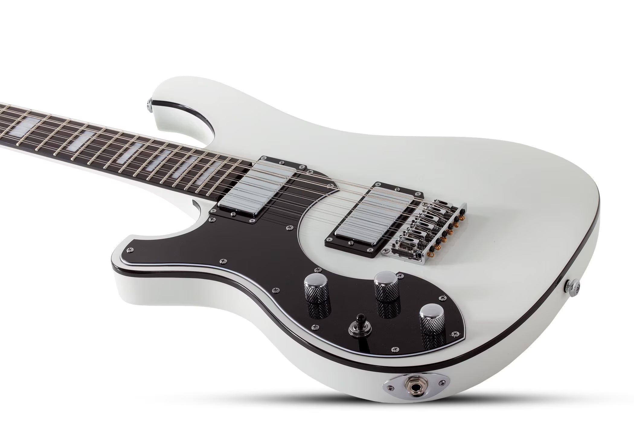 Schecter Stargazer-12 12 String Left Handed Electric Guitar Gloss White 688-SHC