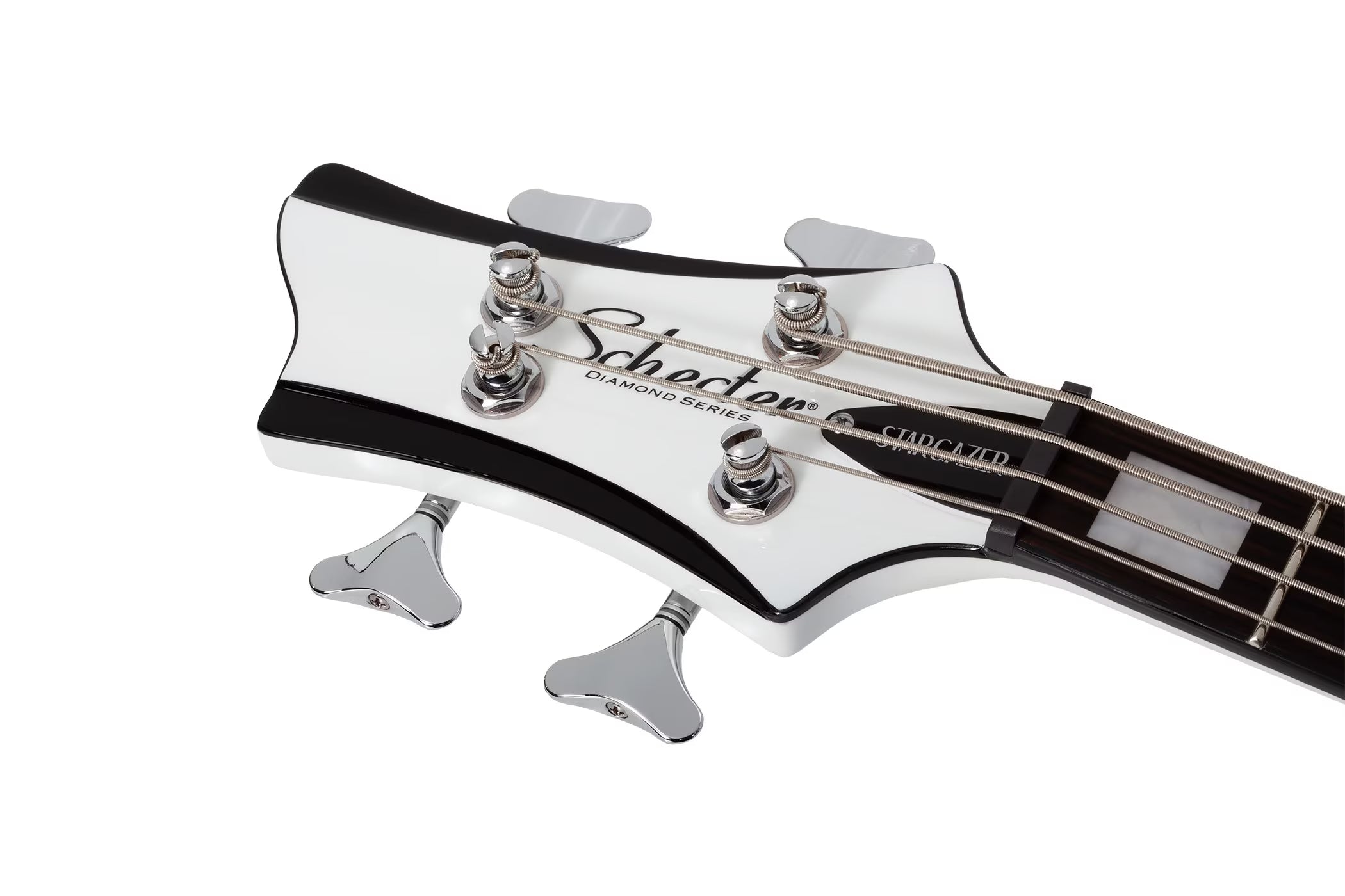 Schecter Stargazer-4 Left Handed Electric Bass, Gloss White 689-SHC