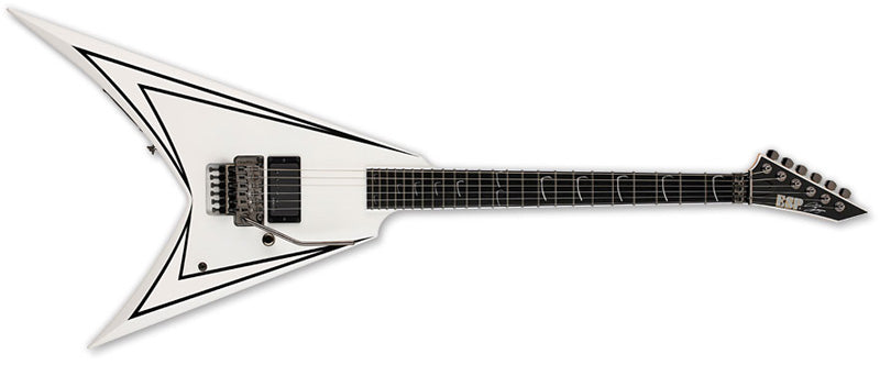 ESP Alexi Laiho Signature Series Electric Guitar - White w/ Black Pinstripe Finish EALEXISCYTHE