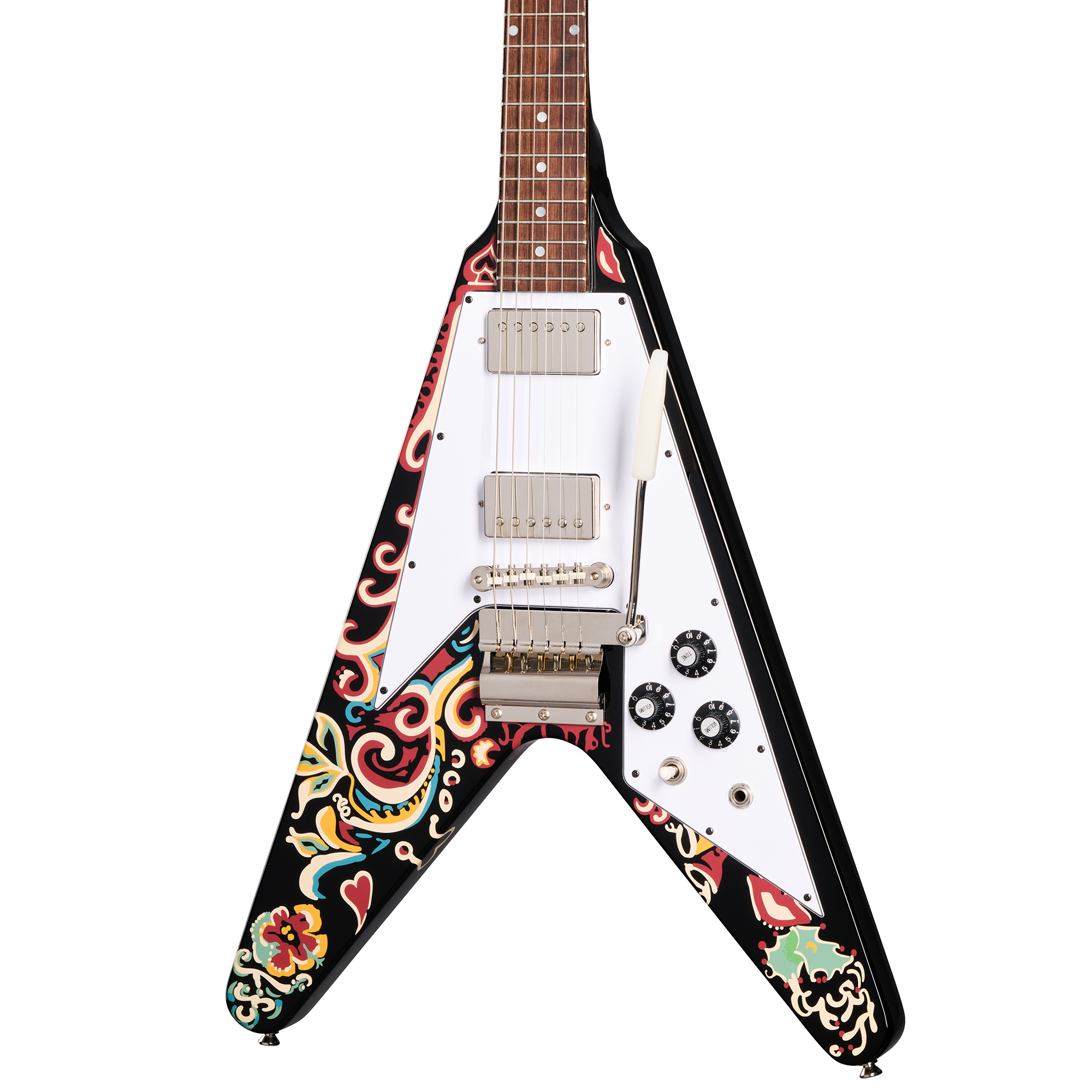 Epiphone Inspired by Gibson Custom Jimi Hendrix Love Drops Flying V - Limited Edition ECJHFVEBNH