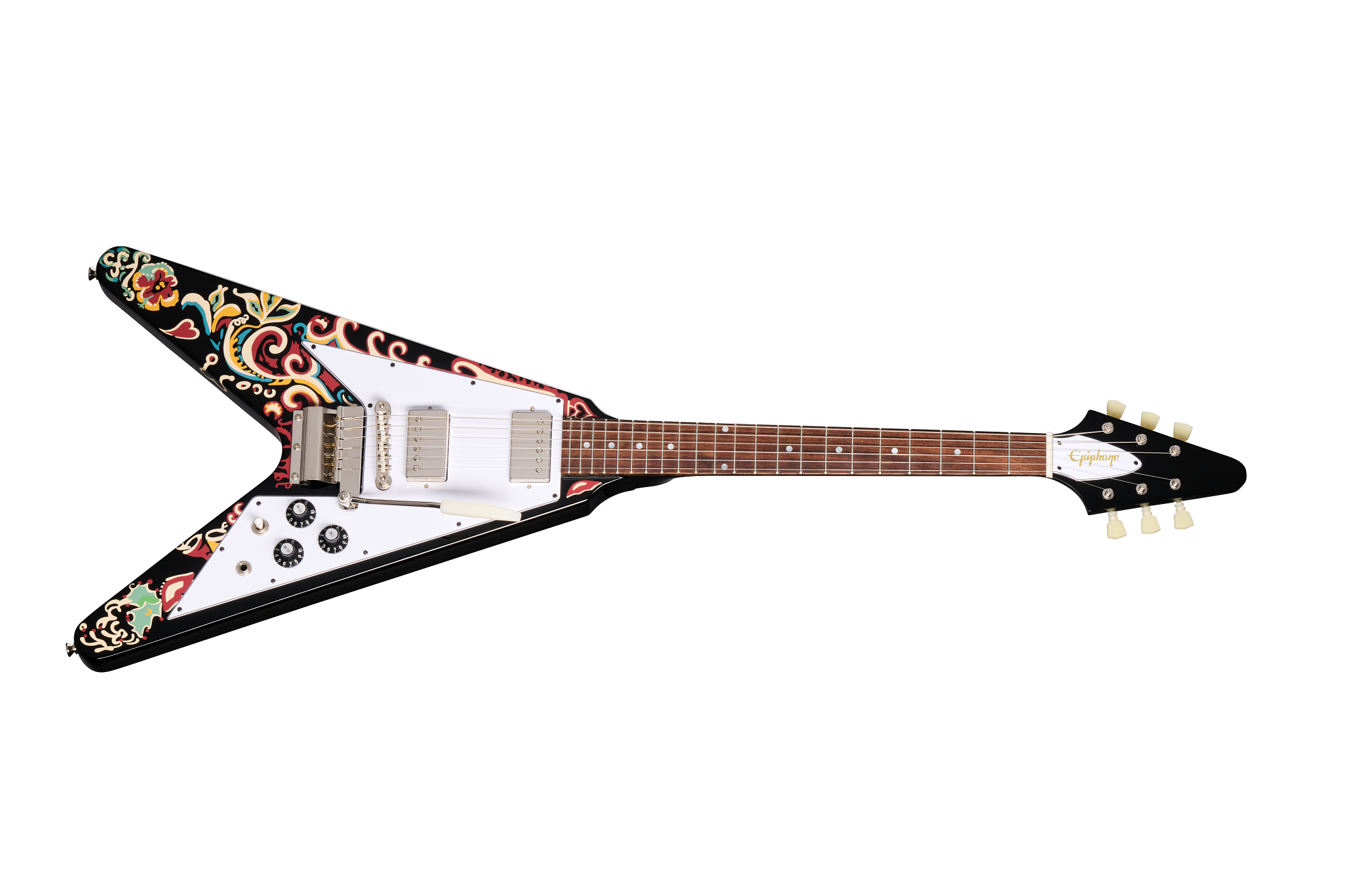 Epiphone Inspired by Gibson Custom Jimi Hendrix Love Drops Flying V - Limited Edition ECJHFVEBNH