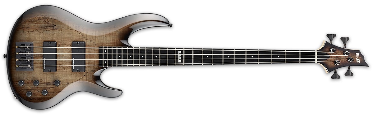 ESP E-II BTL-4 Electric Bass Black, Natural Burst EIIBTL4BLKNB