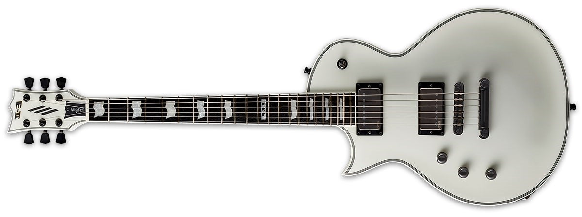 ESP E-II Eclipse Left-Handed Electric Guitar, Snow White Satin EIIECSWSLH