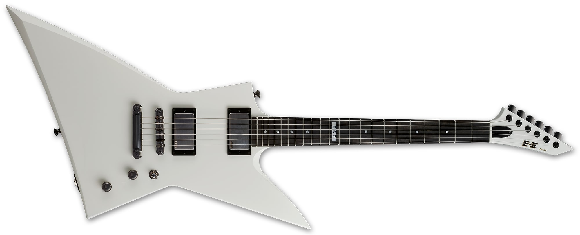 ESP E-II EX NT Electric Guitar, Snow White EIIEXNTSW