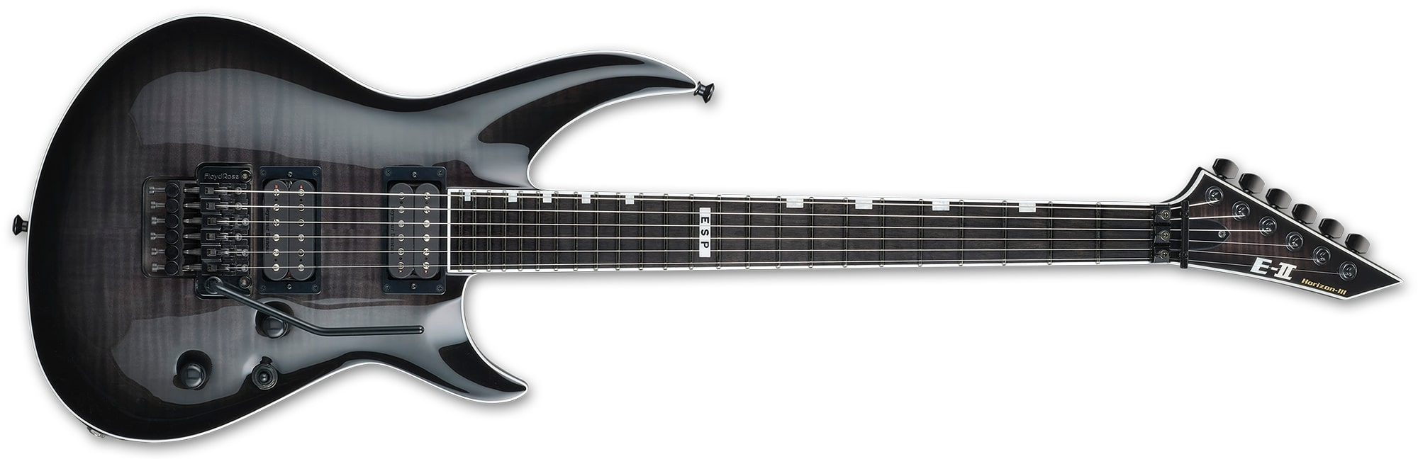 ESP E-II EII HORIZON-III FR Floyd Rose MADE IN JAPAN See Thru Black Sunburst EIIHOR3FMFRSTBLKSB