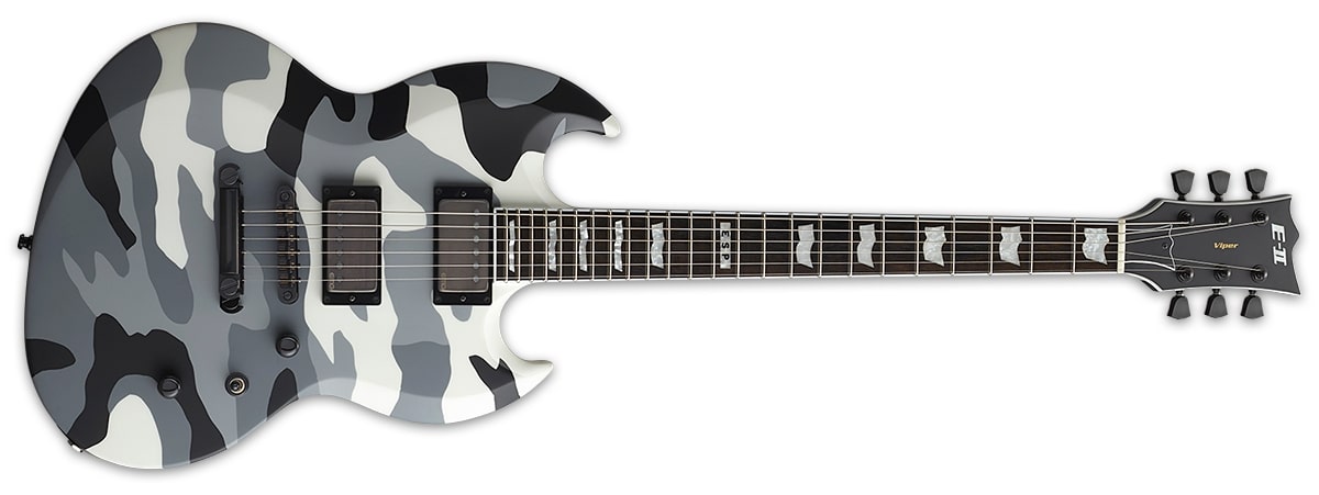 ESP E-II VIPER 6-String Electric Guitar, Urban Camo EIIVIPERUC