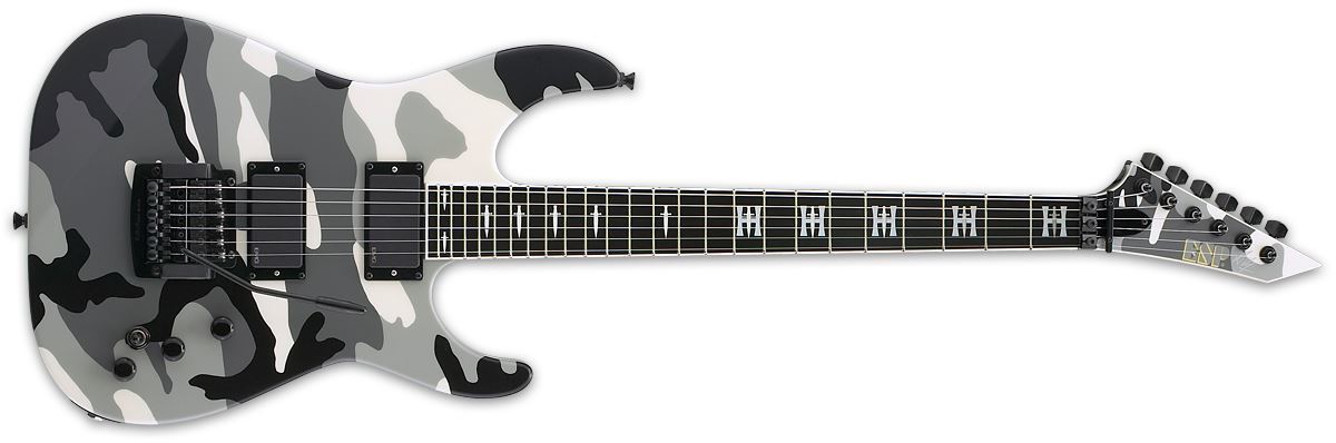 ESP Jeff Hanneman Signature Series in Urban Camo (UC) finish. EMG 81 (Bridge) EJEFFHURBANCAMO