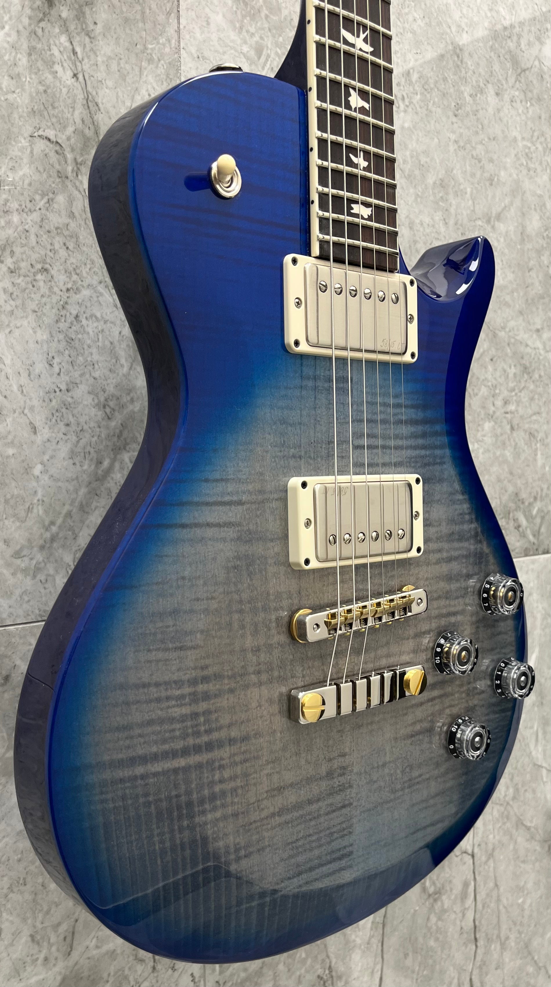 PRS Guitars USA S2 McCarty 594 Singlecut GW - Faded Gray Black Blue Burst 112822::GW: SERIAL NUMBER 24 S2078652 - 7.8 LBS