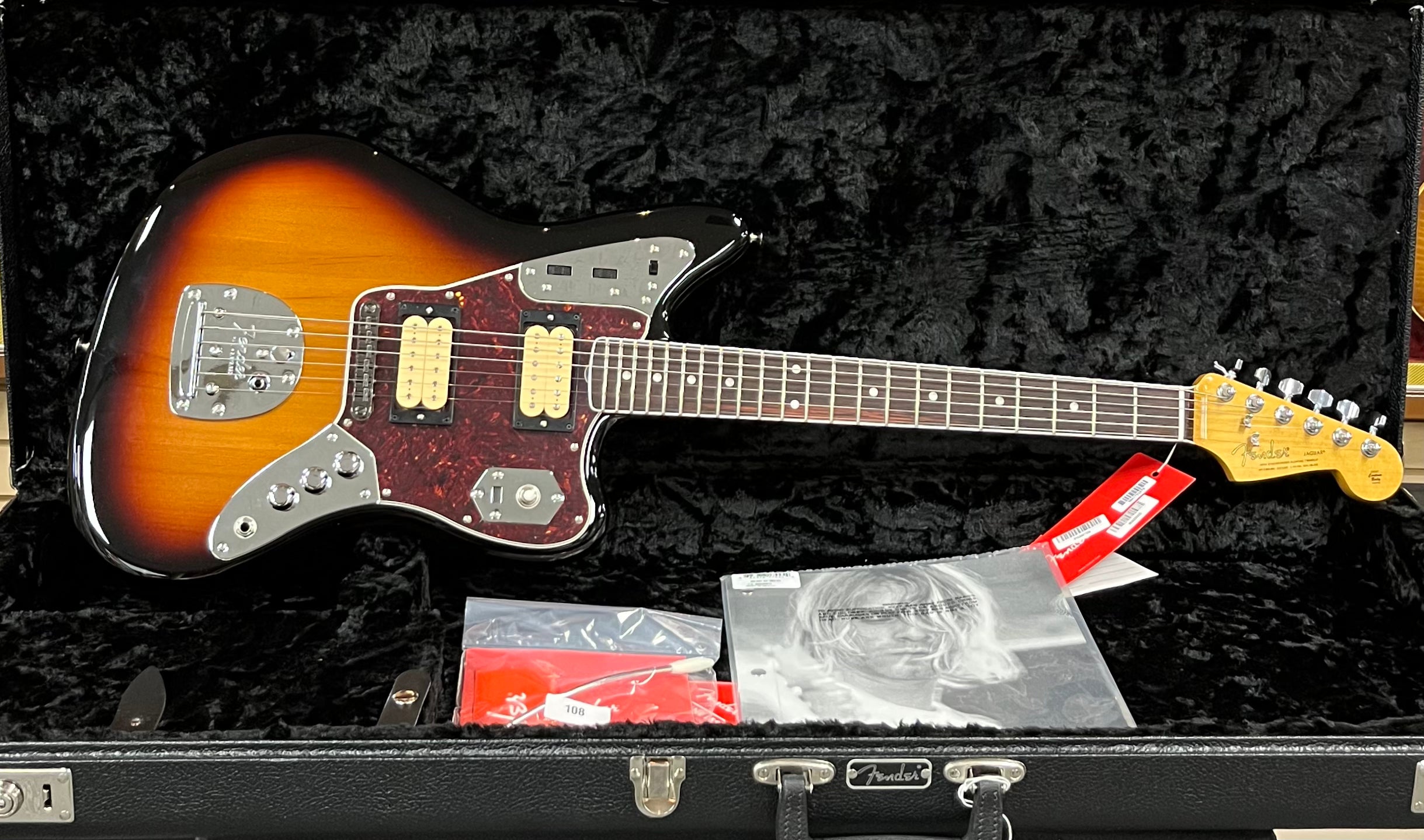 Fender Limited Edition Kurt Cobain Jaguar, Rosewood Fingerboard, 3 Color Sunburst 0143001700 SERIAL NUMBER MX24097405 - 8.8 LBS