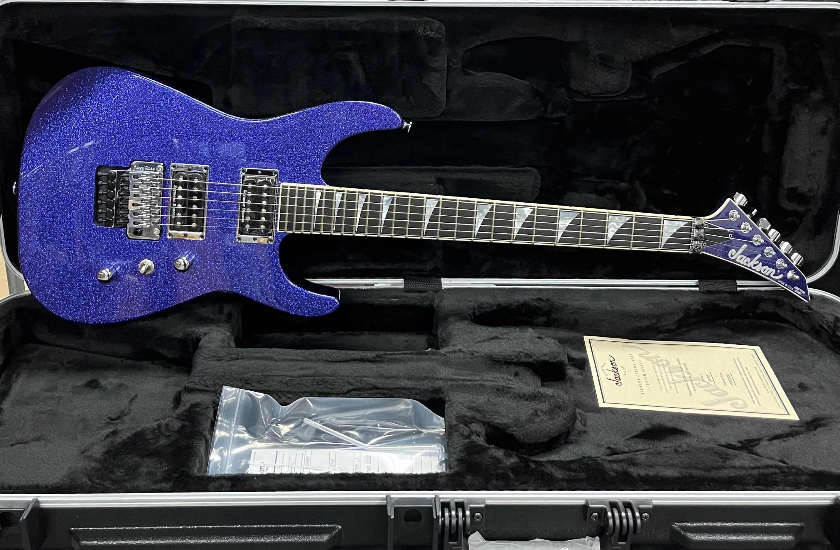 JACKSON USA CUSTOM SHOP Soloist SL2H Purple Sparkle 2811002519 SERIAL NUMBER J10985 - 7.8 LBS