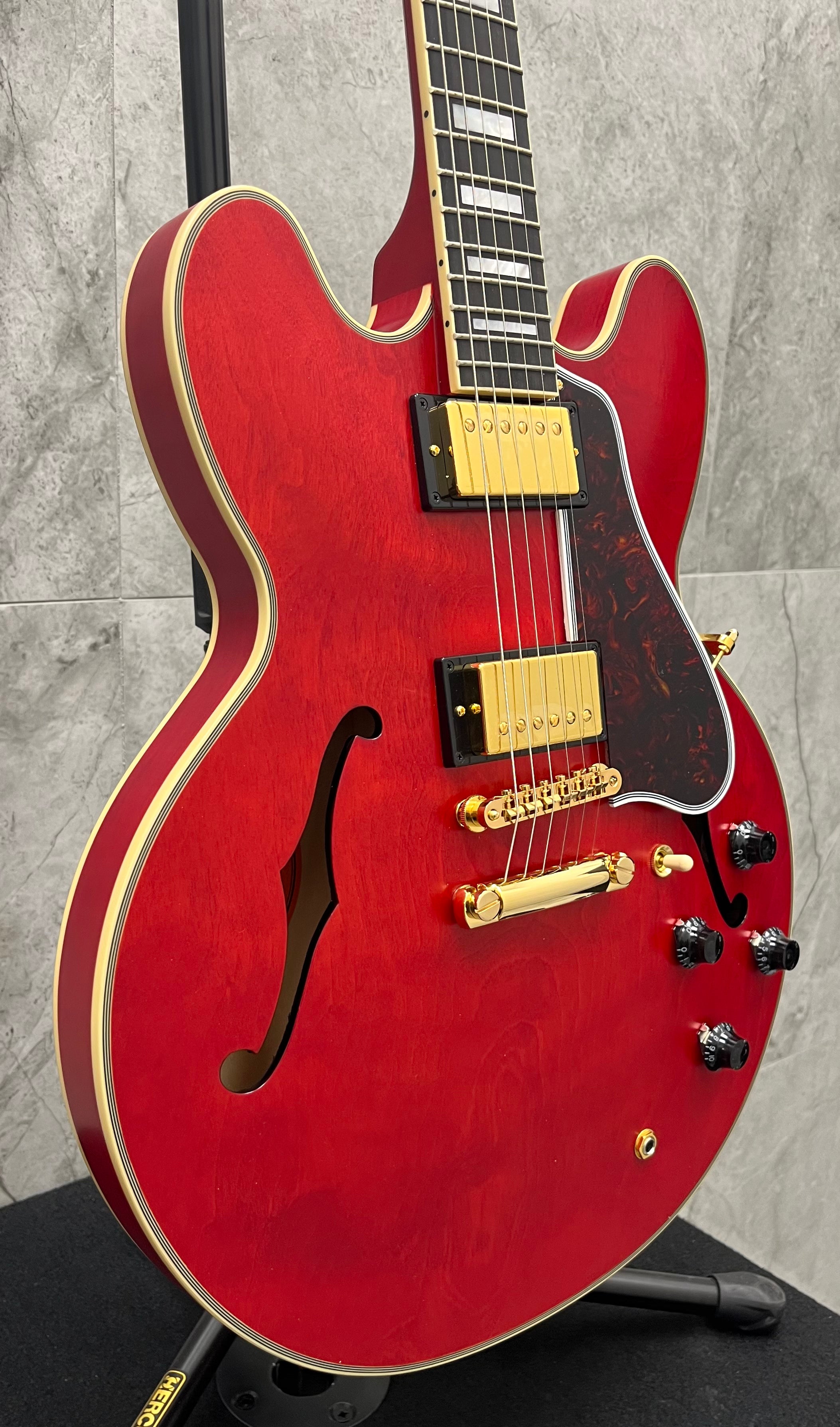 Epiphone ( GIBSON HEADSTOCK ) 1959 ES-355 w/Case - Cherry Red EC35559CHVGH SERIAL NUMBER 23111511659 - 8.2 LBS