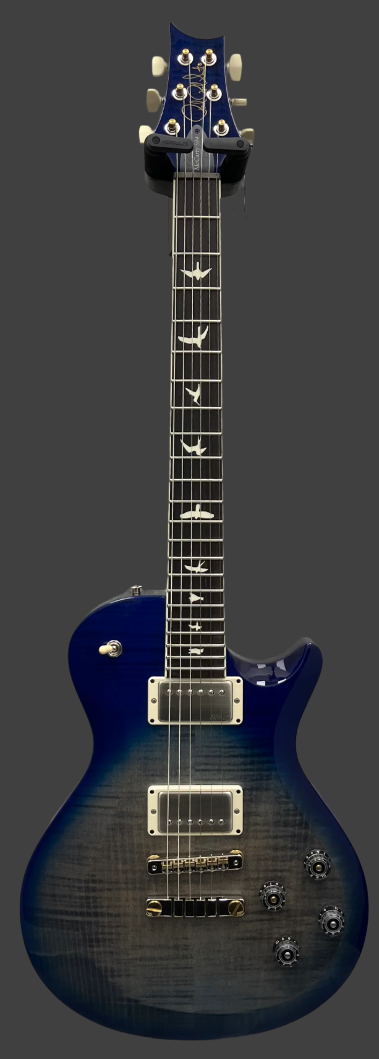 PRS Guitars USA S2 McCarty 594 Singlecut GW - Faded Gray Black Blue Burst 112822::GW: SERIAL NUMBER 24 S2078652 - 7.8 LBS