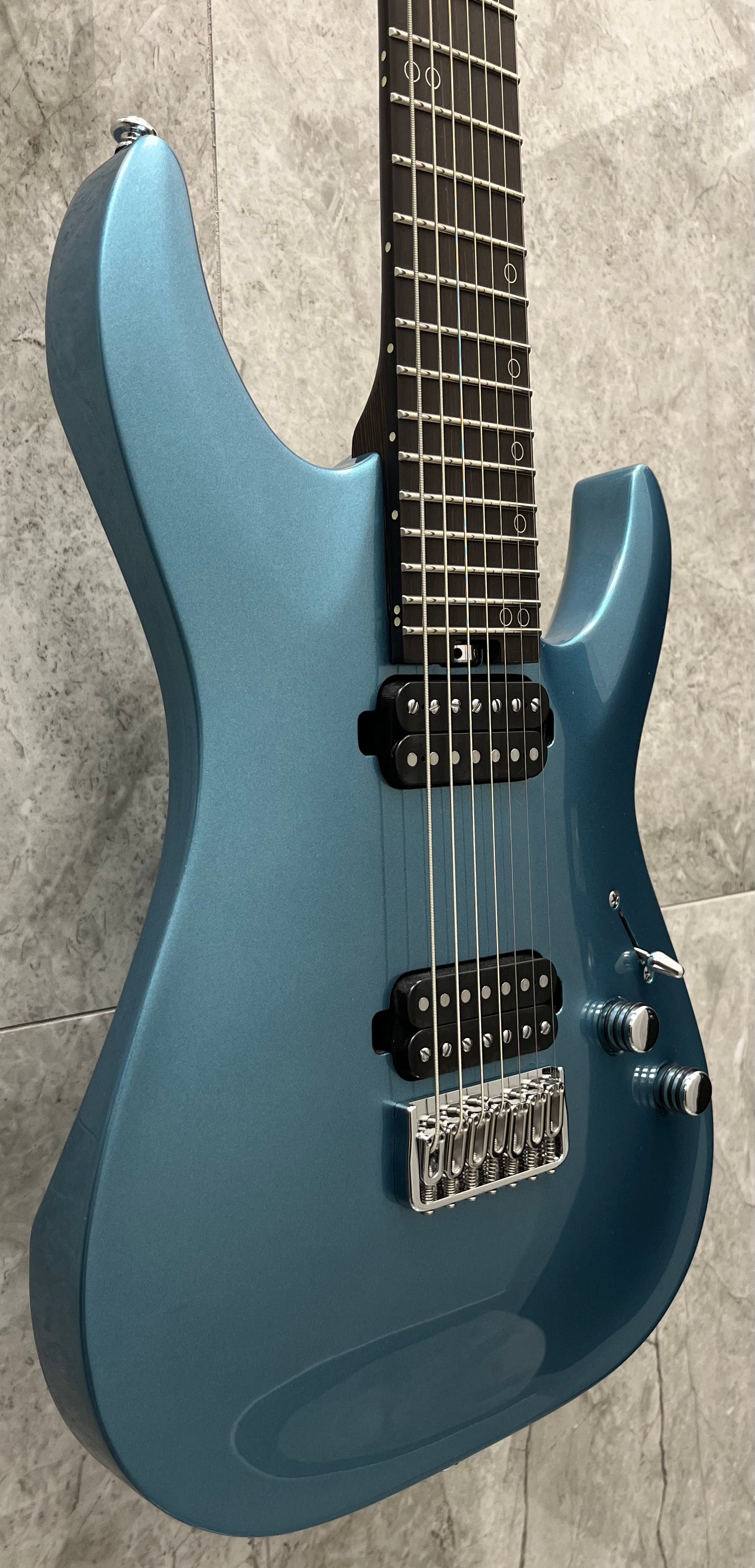 Schecter Aaron Marshall AM-7 Cobalt Slate 7 String 2941-SHC SERIAL NUMBER IW22061981 - 7.0 LBS