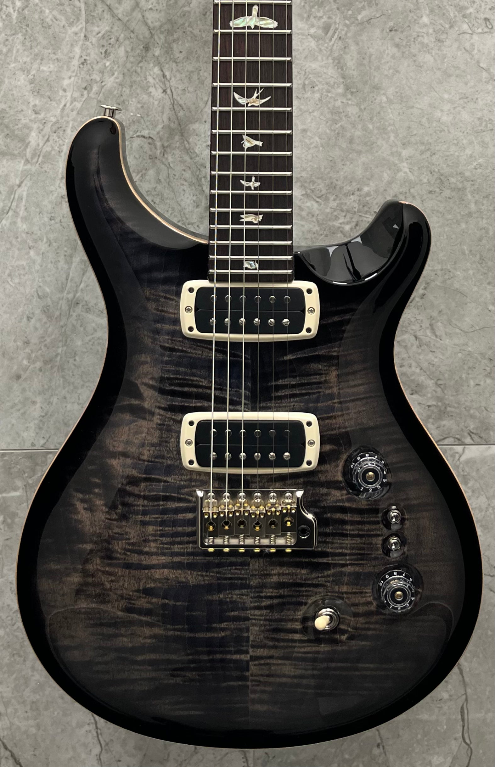 PRS Custom 24-08 MADE IN THE USA Electric Guitar w Hardshell Case CB - Charcoal Burst 112792::CB: SERIAL NUMBER 24 0392346 - 8.0 LBS