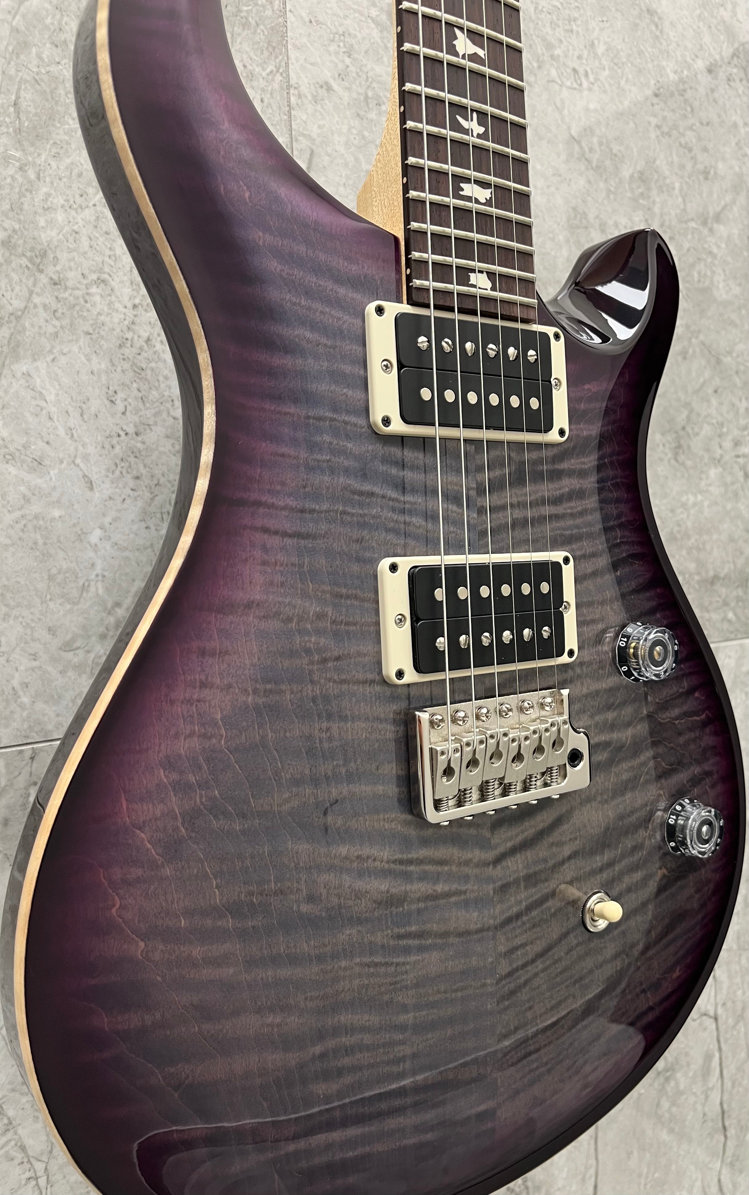 PRS Guitars USA CE24 HA - Faded Gray Black Purple Burst 112784::HA: SERIAL NUMBER 24 0398997 - 7.4 LBS