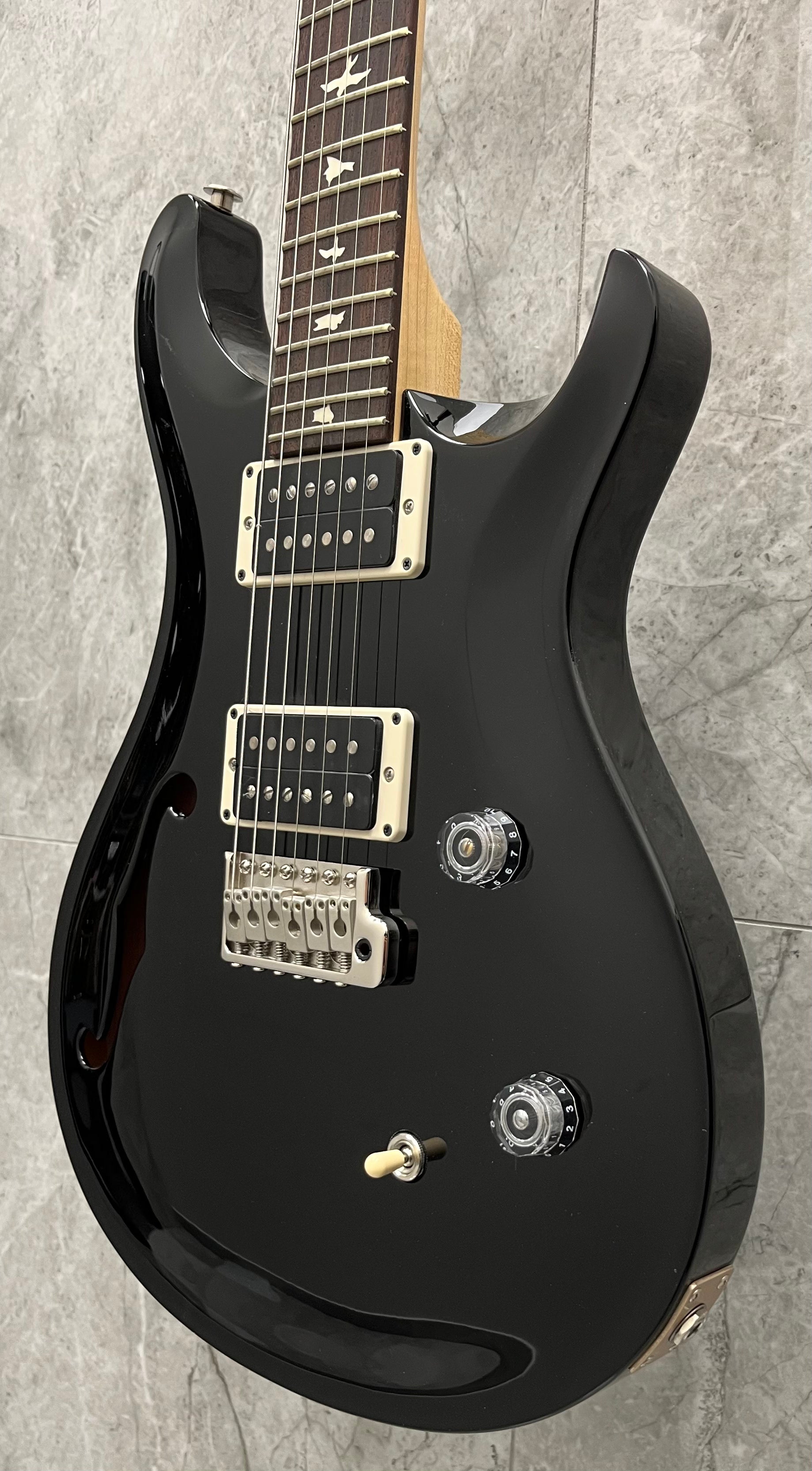 PRS USA CE24 Semi Hollow – ALL Black SERIAL NUMBER 24 0378643 - 6.4 LBS