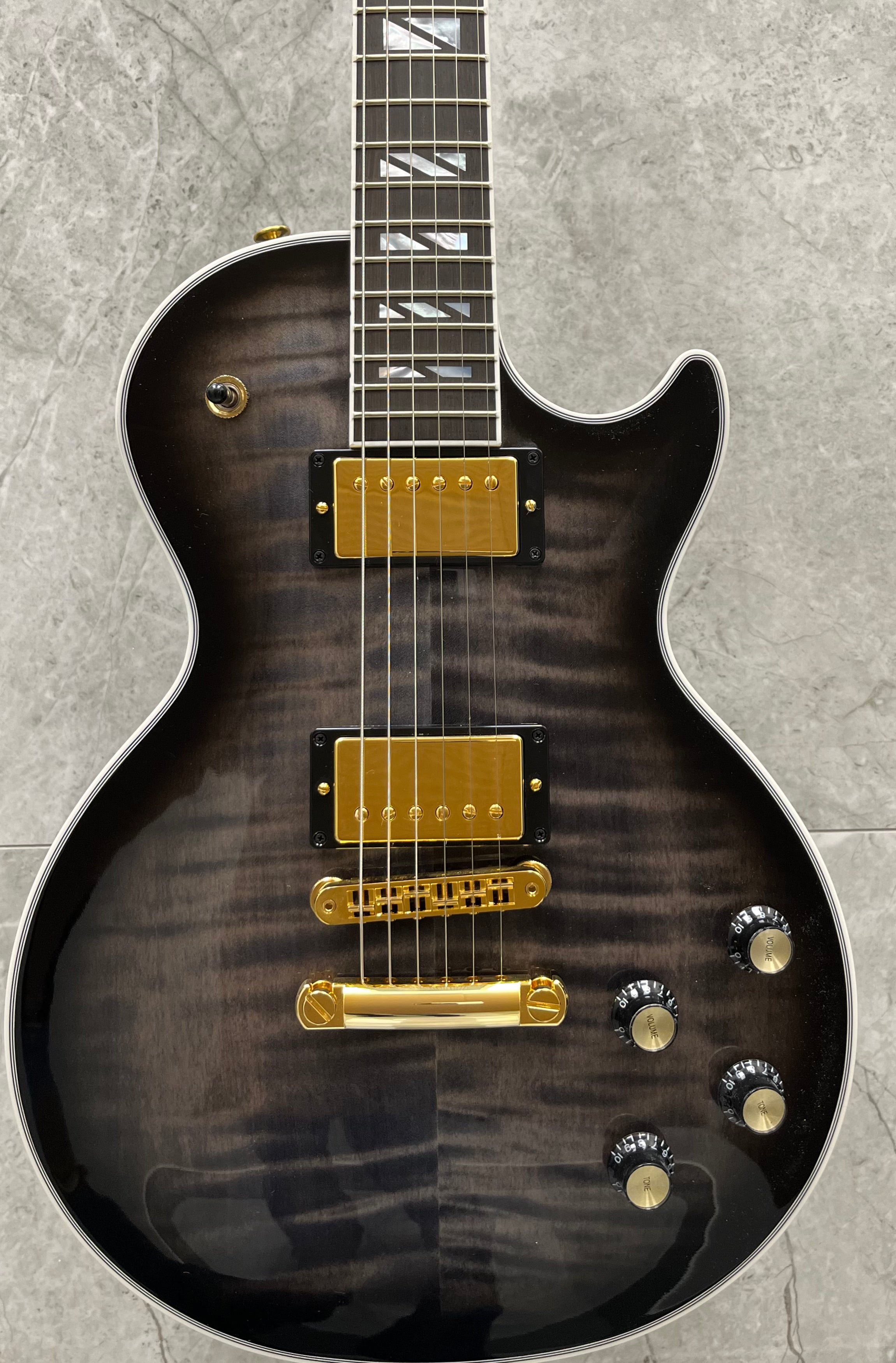 Gibson Les Paul Supreme - Translucent Ebony LPSU00TEGH SERIAL NUMBER 205140194 - 8.8 LBS