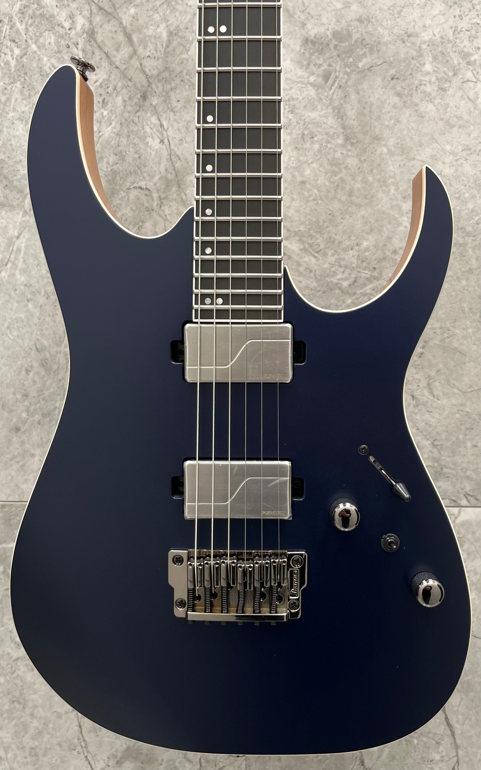 Ibanez RG5121DBF Prestige MADE IN JAPAN Series Electric Guitar W/ HARD SHELL CASE - Dark Tide Blue Flat SERIAL NUMBER F2421763 - 8.2 LBS