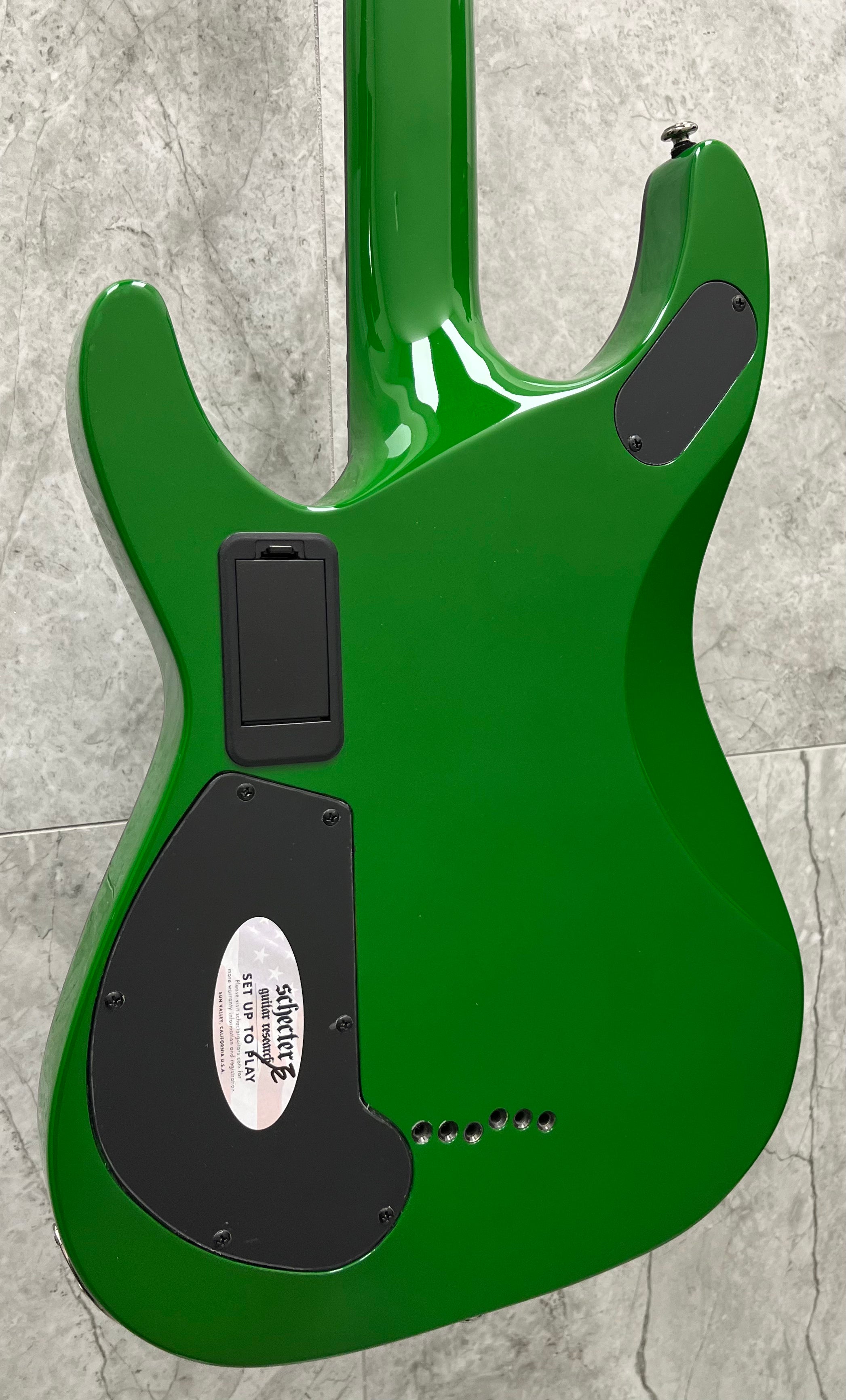 Schecter Kenny Hickey Signature C-1 Artist Series W/ SUSTAINIAC Electric Guitar Steele Green 221-SHC SERIAL NUMBER W23100562 - 6.0 LBS