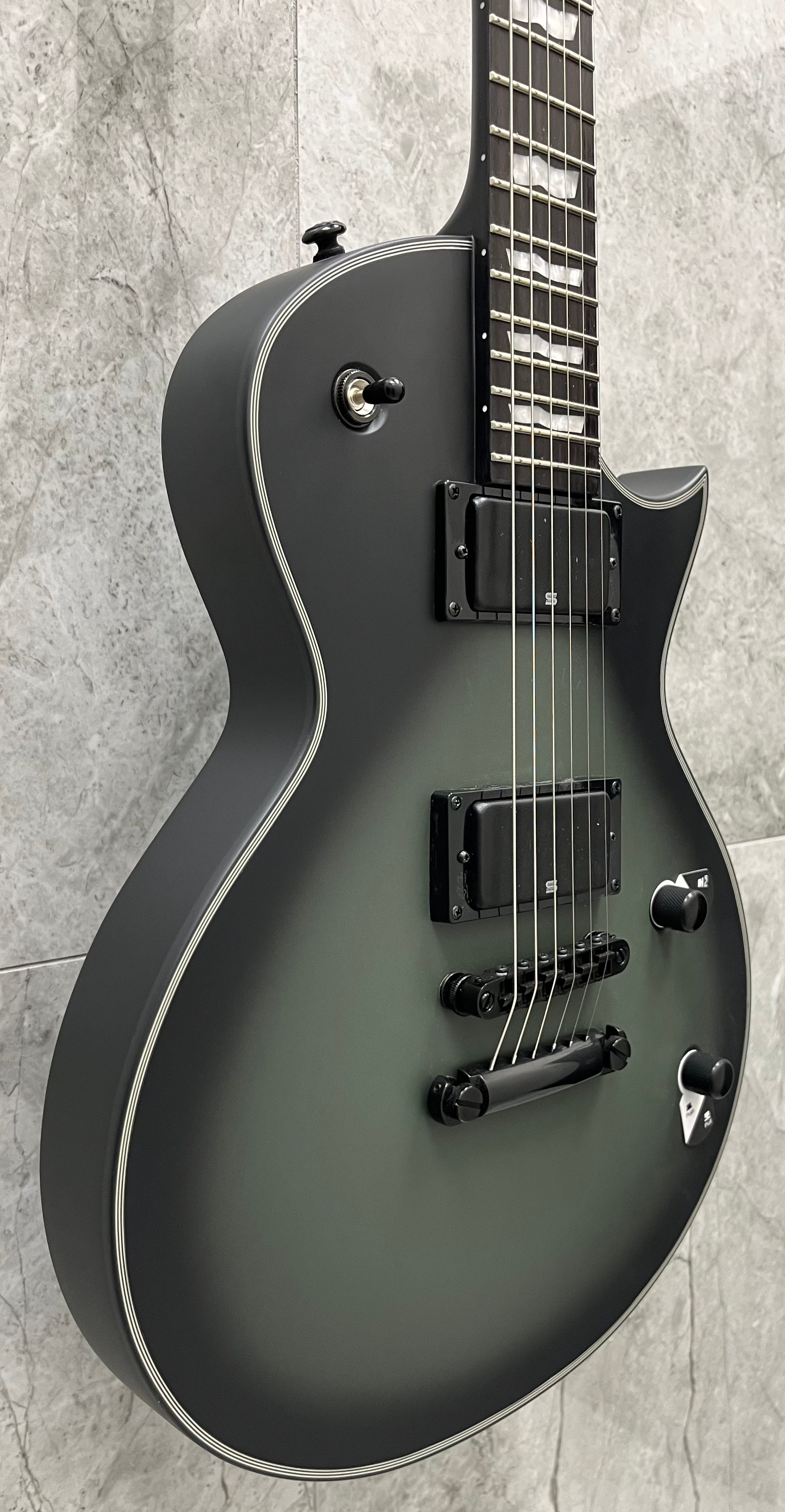 ESP LTD BK-600 Bill Kelliher Signature Guitar, Military Green Sunburst Satin LBK600MGSBSD