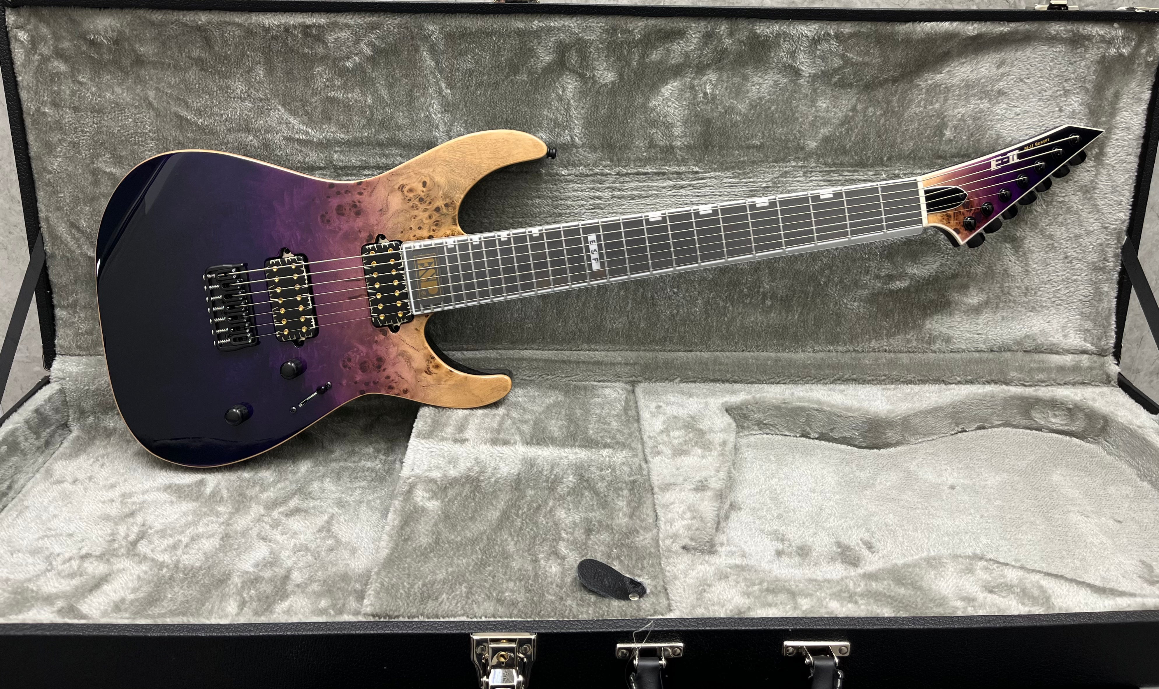 ESP E-II M-II 7 NT 7 String Electric Guitar Purple Natural Fade EII MII EIIMII7NTHSPRNFD MADE IN JAPAN