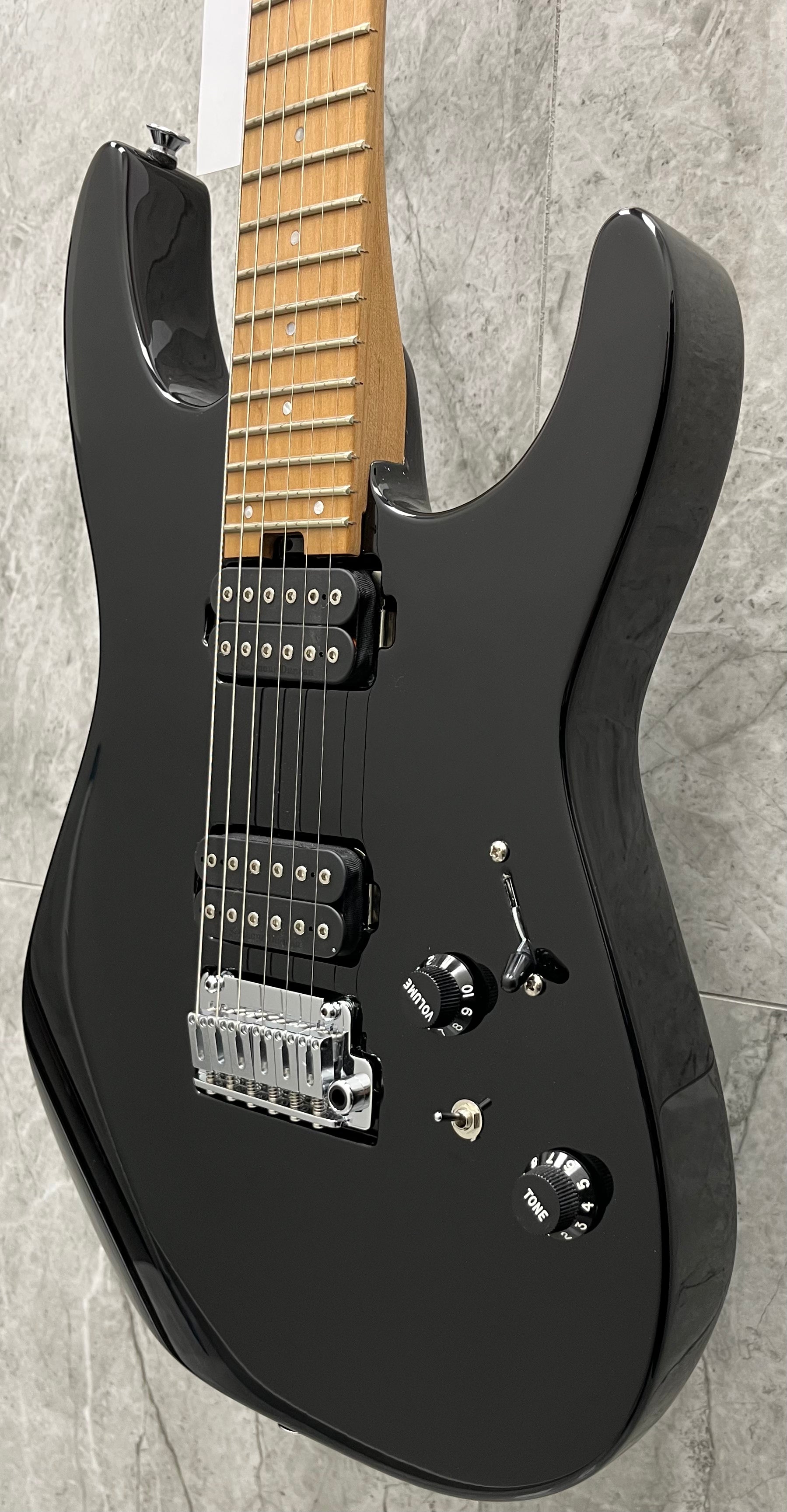 Charvel  Pro-Mod DK24 HH 2PT CM Caramelized Maple Fingerboard Gloss Black 2969411503 SERIAL NUMBER MC21005521 - 7.2 LBS