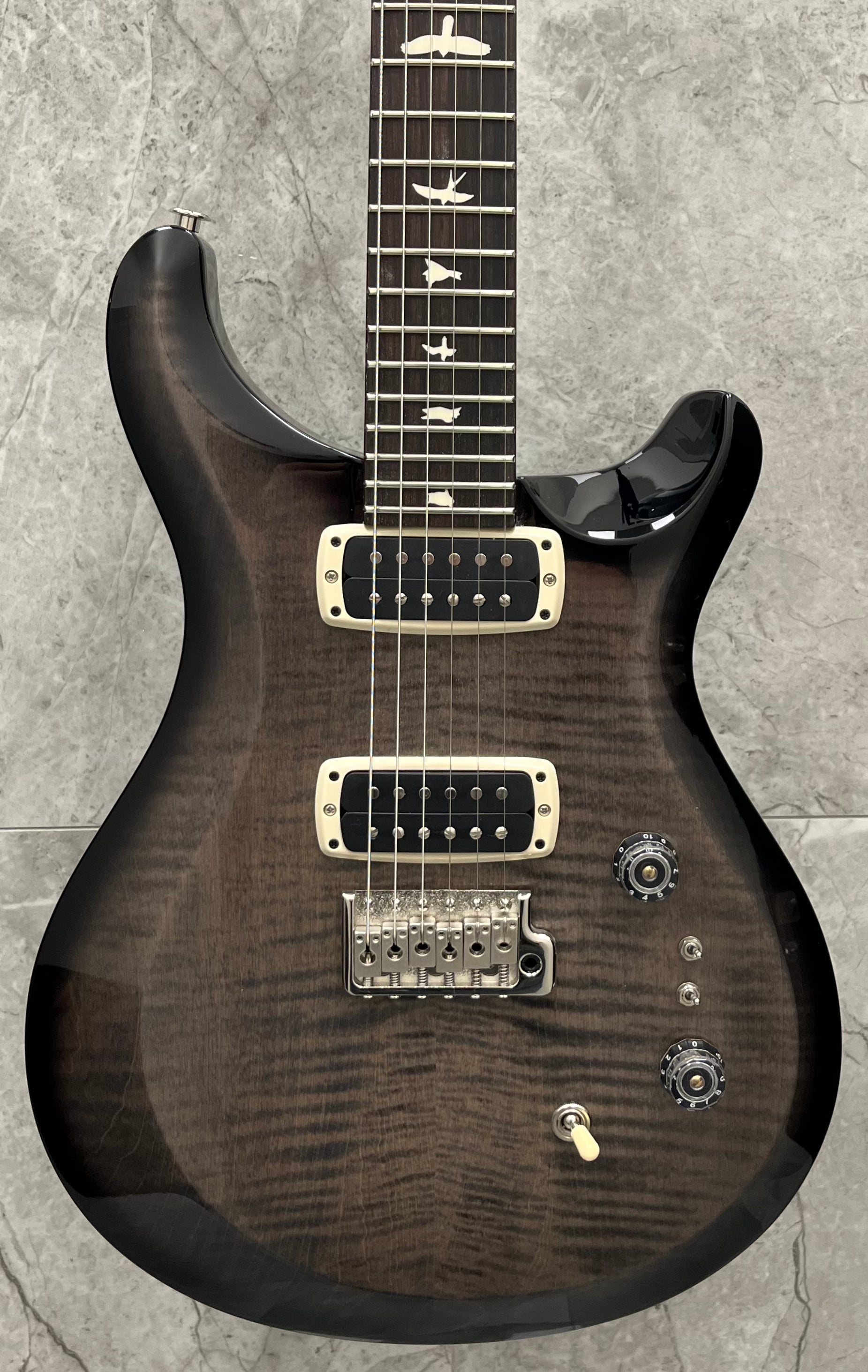 PRS Guitars USA S2 Custom 24-08 GS - Faded Gray Black Burst 112819::GS: SERIAL NUMBER 24 S2078049 - 7.2 LBS