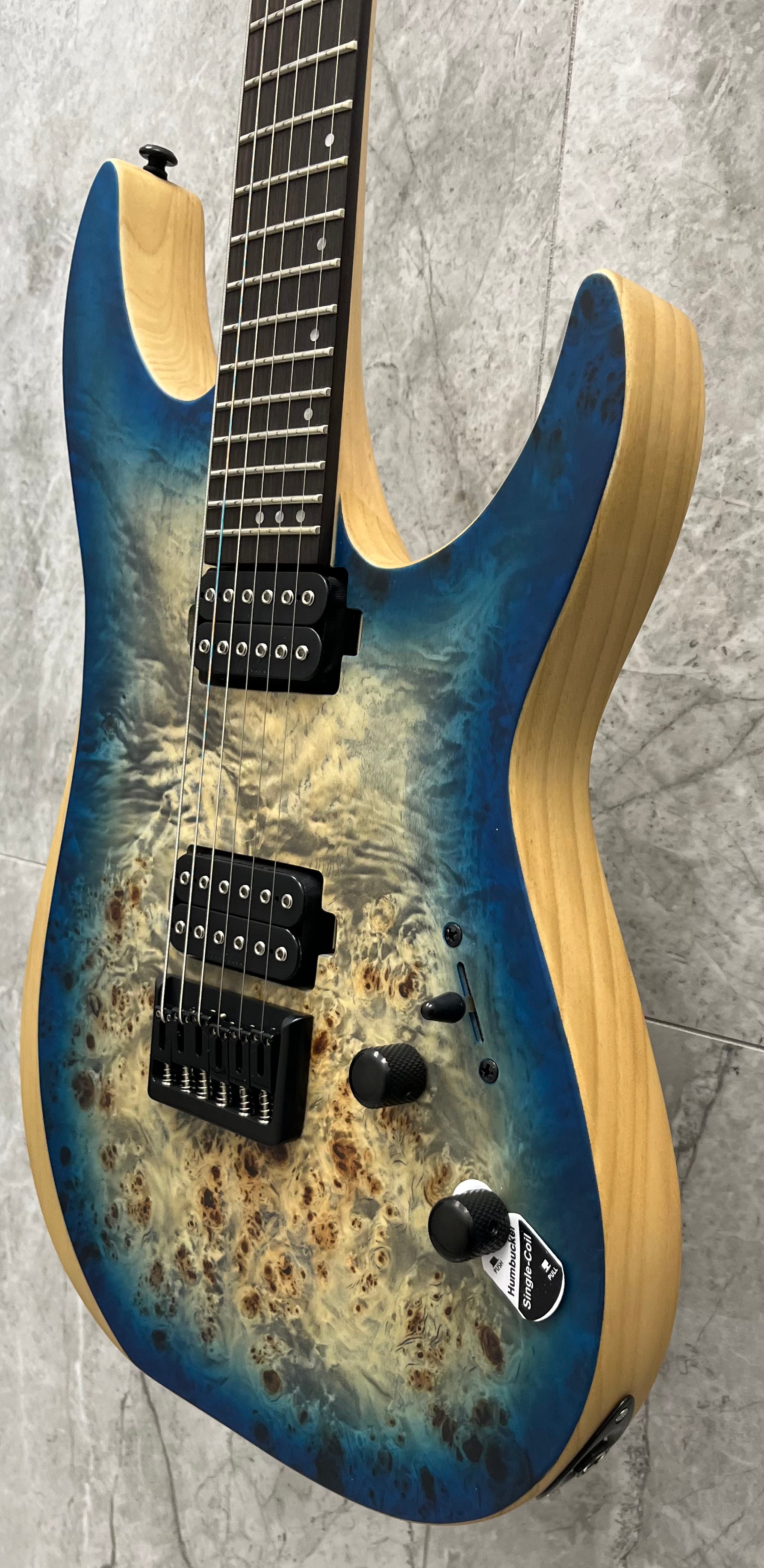 Schecter REAPER Electric Guitar with Swamp Ash Body Poplar Burl Top - Satin Sky Burst 1501-SHC SERIAL NUMBER IW24050416 - 6.8 LBS